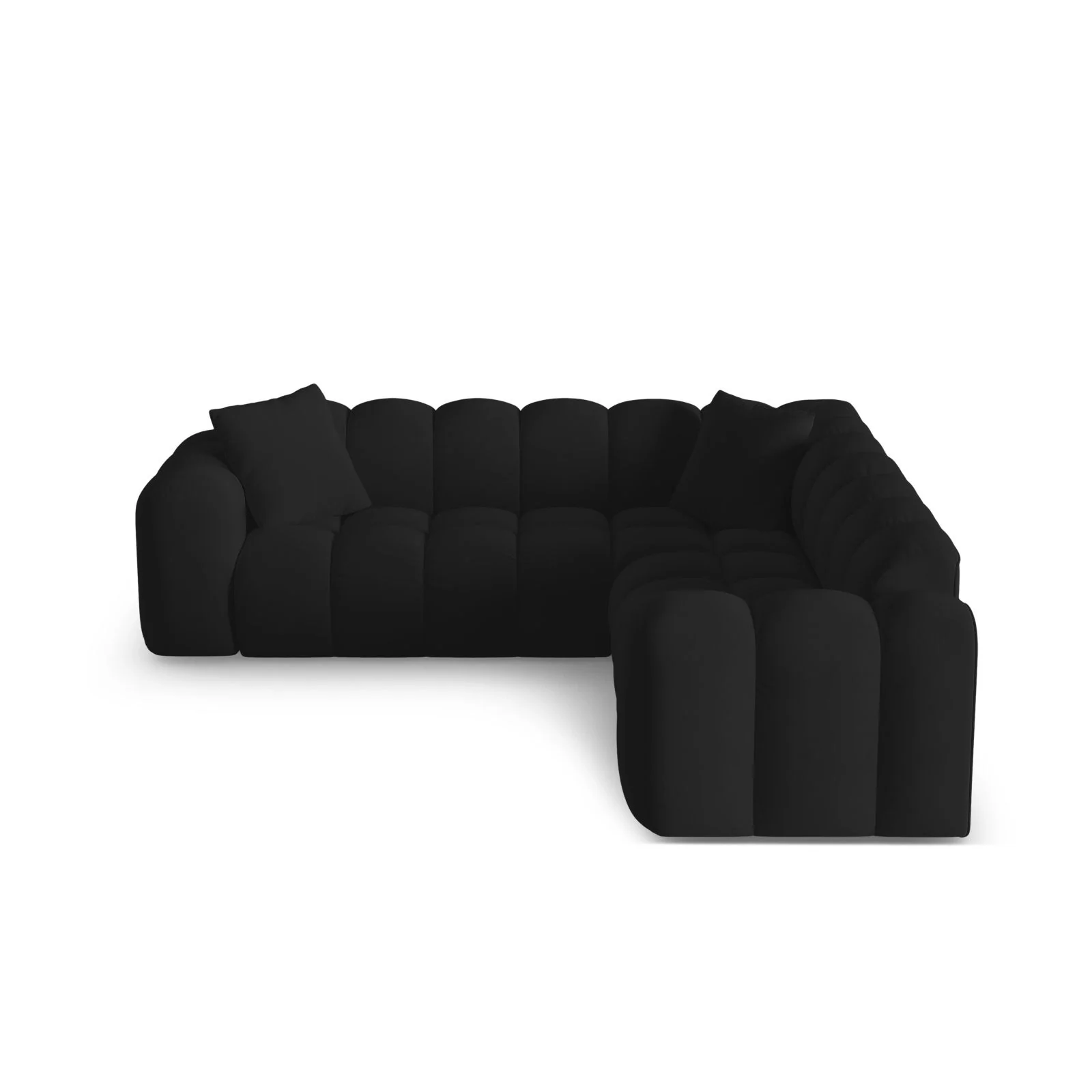 Treno 3-Sitzer Ecksofa, symmetrisch, aus Samt oder Chenille, 240x240x70 cm - Image 57
