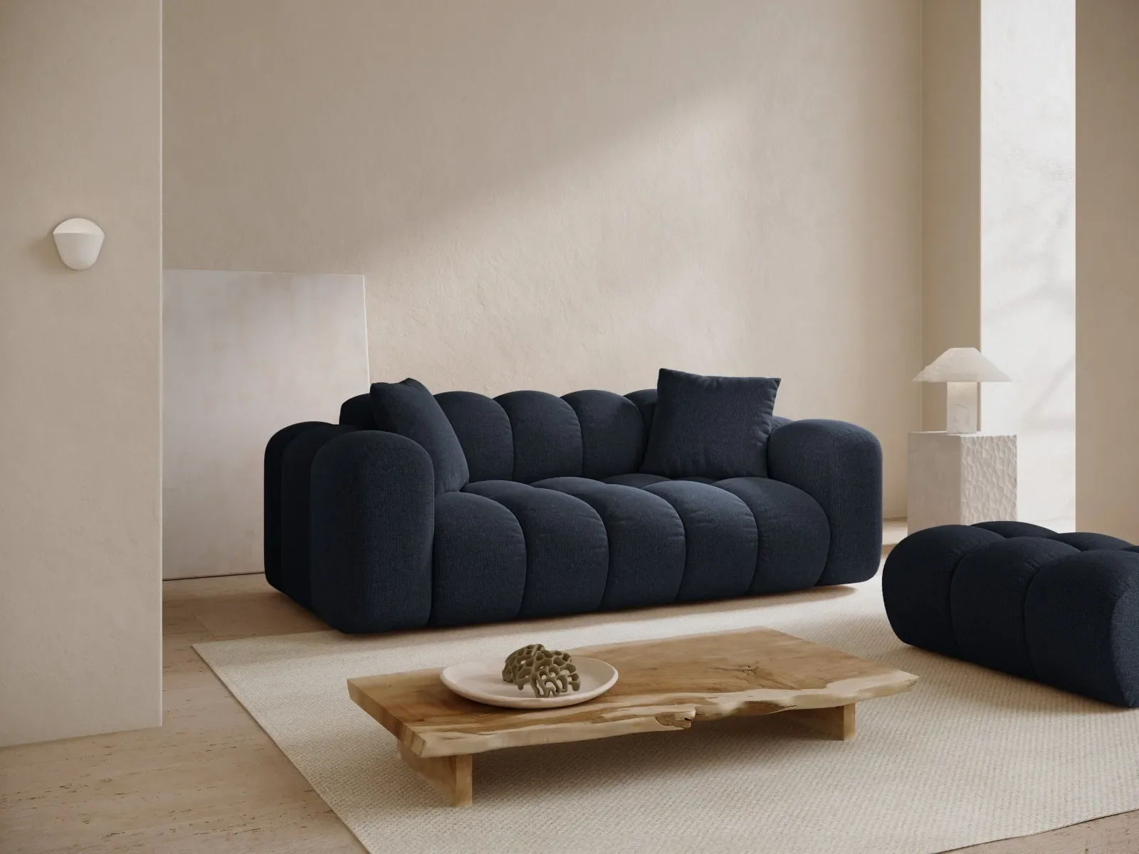 Treno 3-Sitzer Sofa aus Samt oder Chenille, 210x94x70 cm - Image 22
