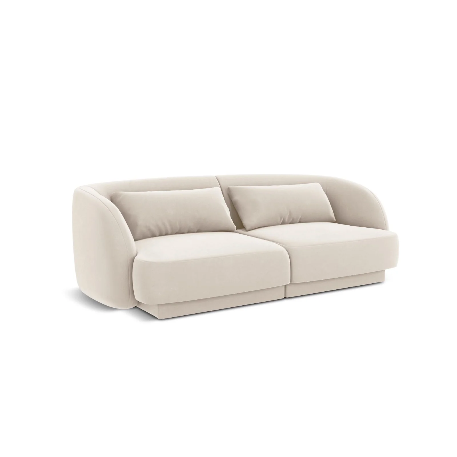 Tulum 2-Sitzer Sofa aus Samt oder Chenille, 180x90x70 cm - Image 38