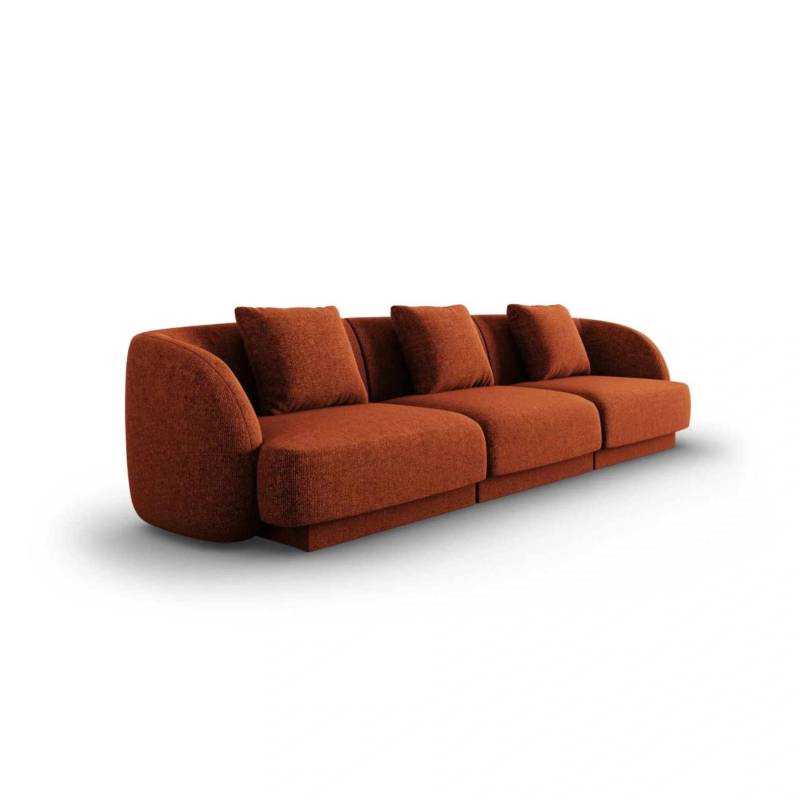 Tulum 3-Sitzer Sofa aus Samt oder Chenille, 255x90x70 cm - Image 13