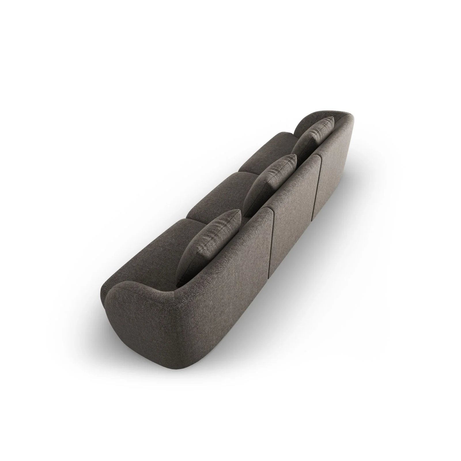 Tulum 3-Sitzer Sofa aus Samt oder Chenille, 255x90x70 cm - Image 29