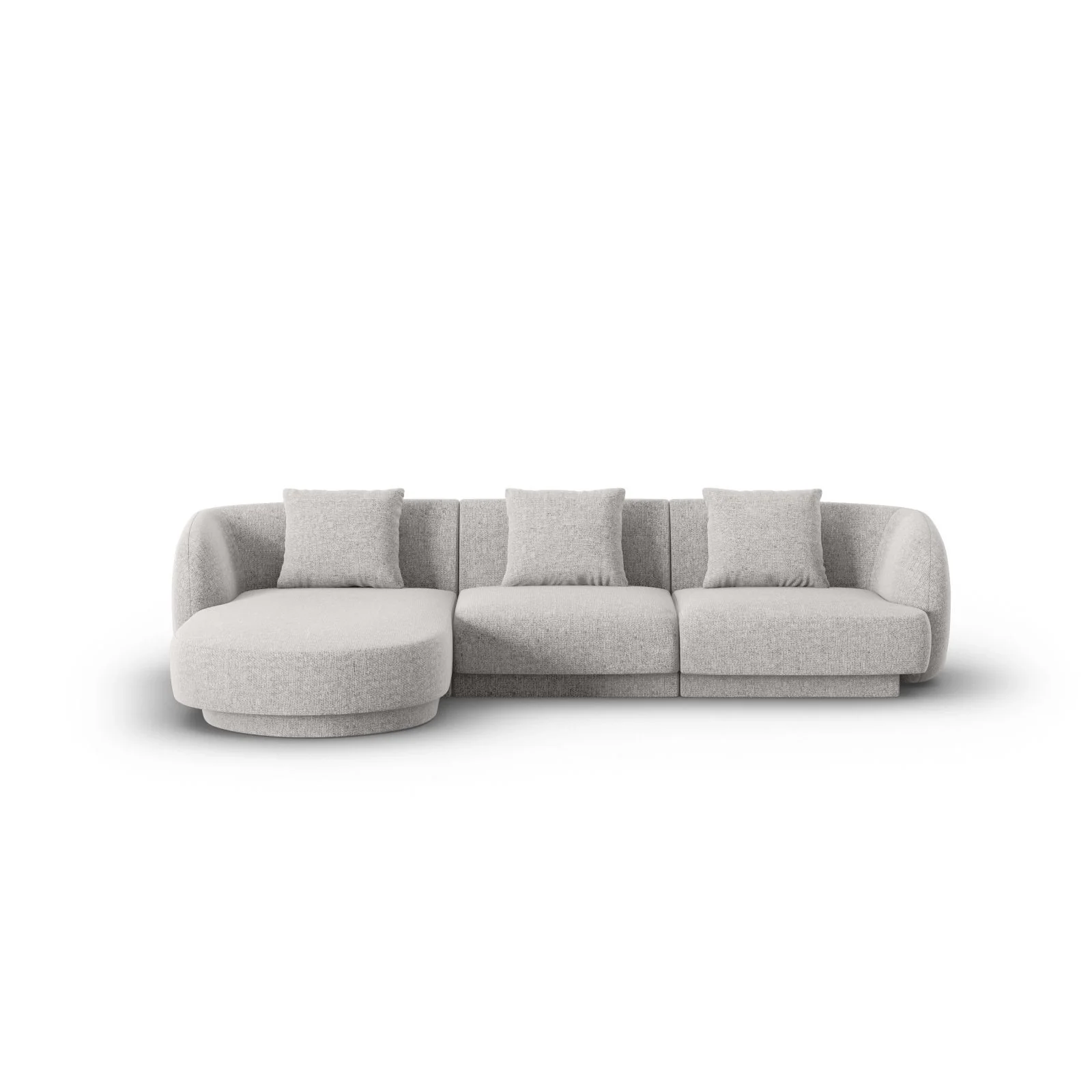 Tulum 4-Sitzer Ecksofa, Linke Seite, aus Samt oder Chenille, 255x156x70 cm - Image 21