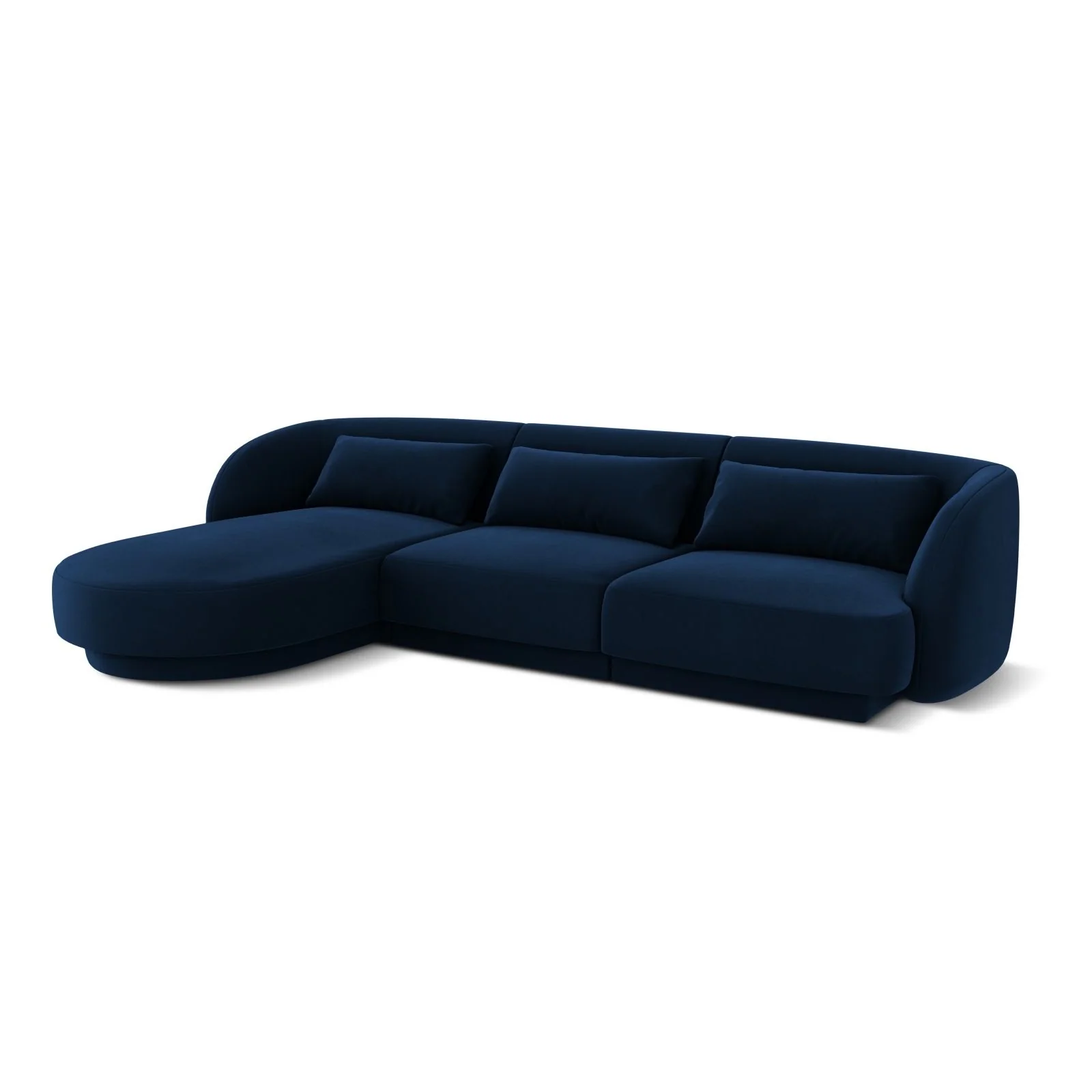 Tulum 4-Sitzer Ecksofa, Linke Seite, aus Samt oder Chenille, 255x156x70 cm - Image 45