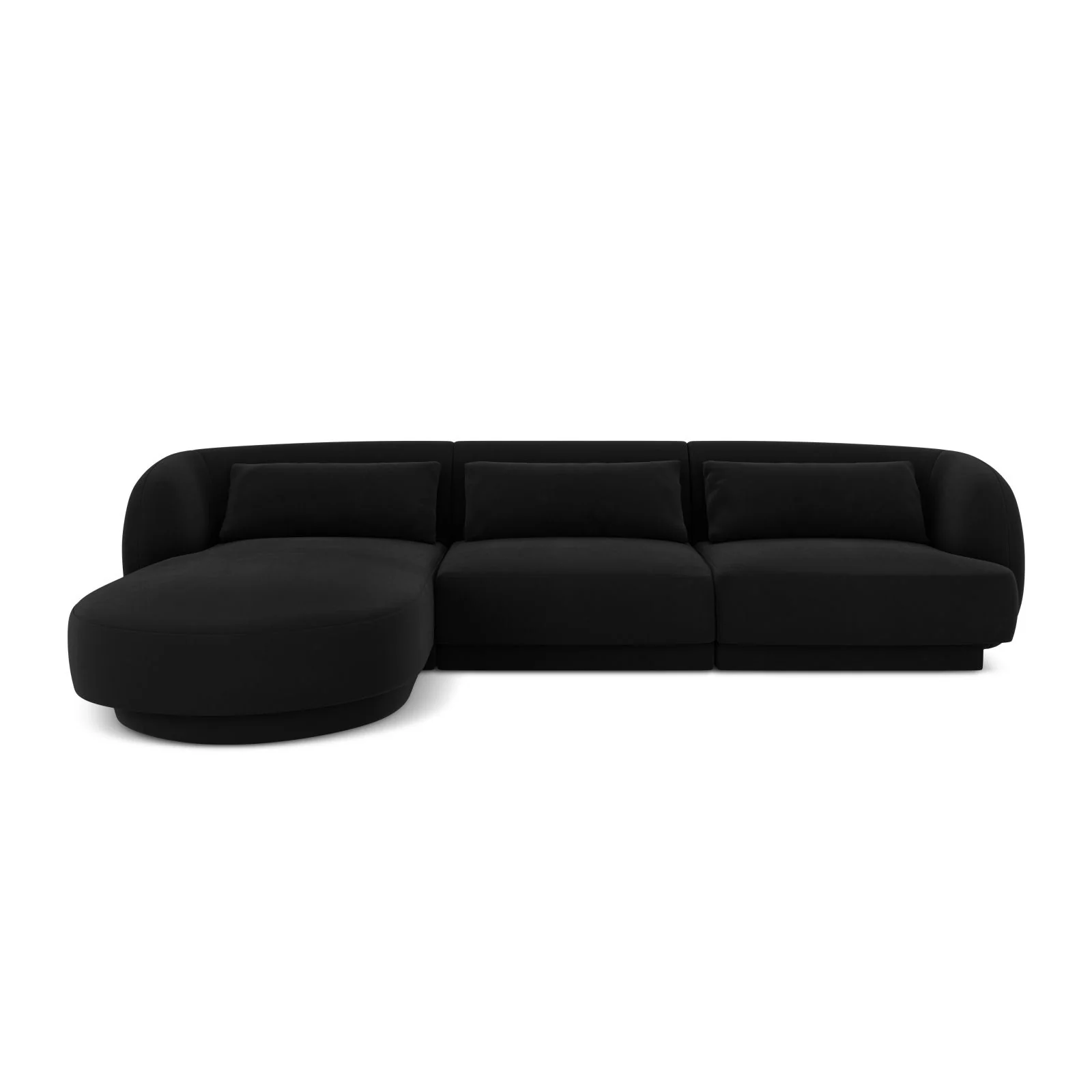 Tulum 4-Sitzer Ecksofa, Linke Seite, aus Samt oder Chenille, 255x156x70 cm - Image 60