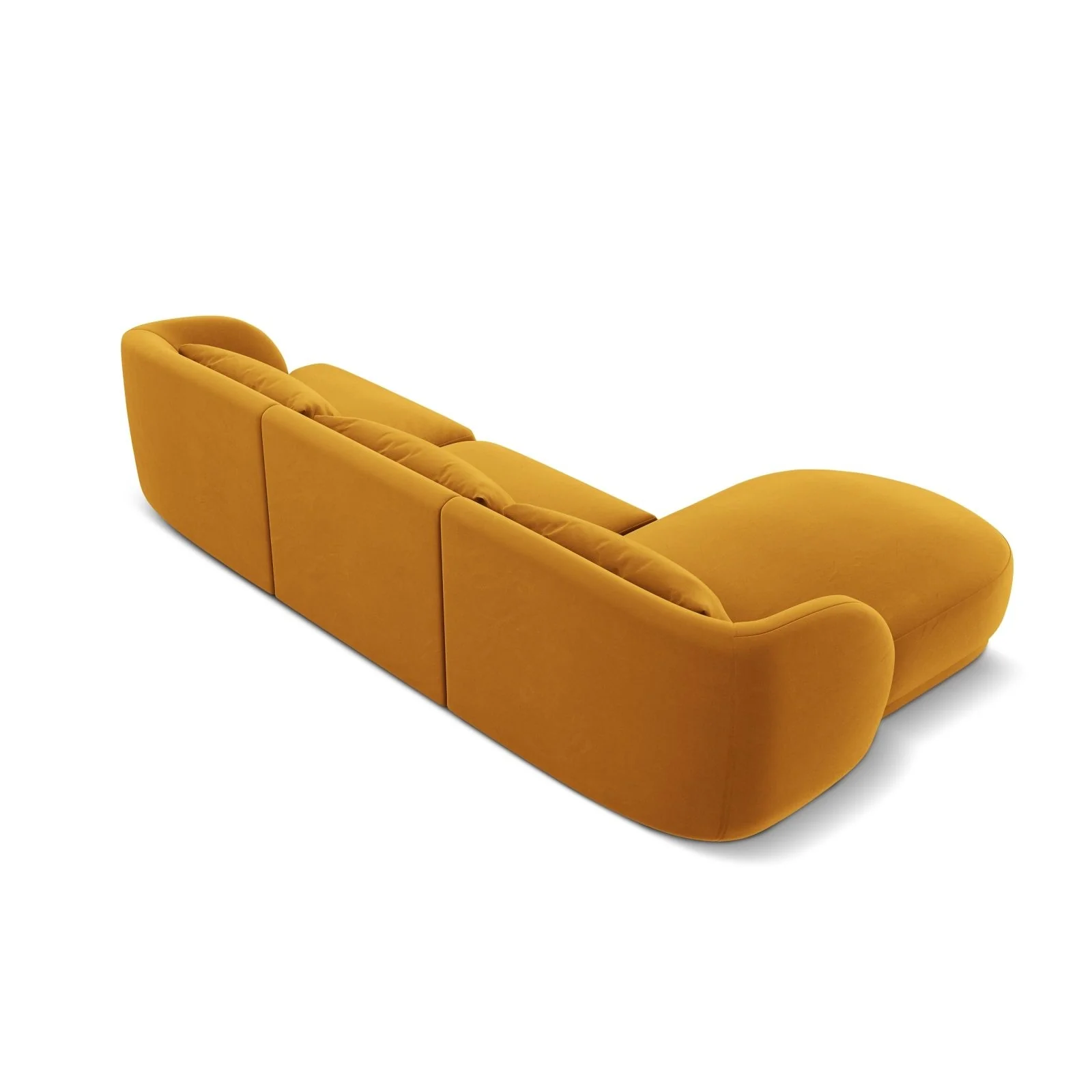Tulum 4-Sitzer Ecksofa, Linke Seite, aus Samt oder Chenille, 255x156x70 cm - Image 76