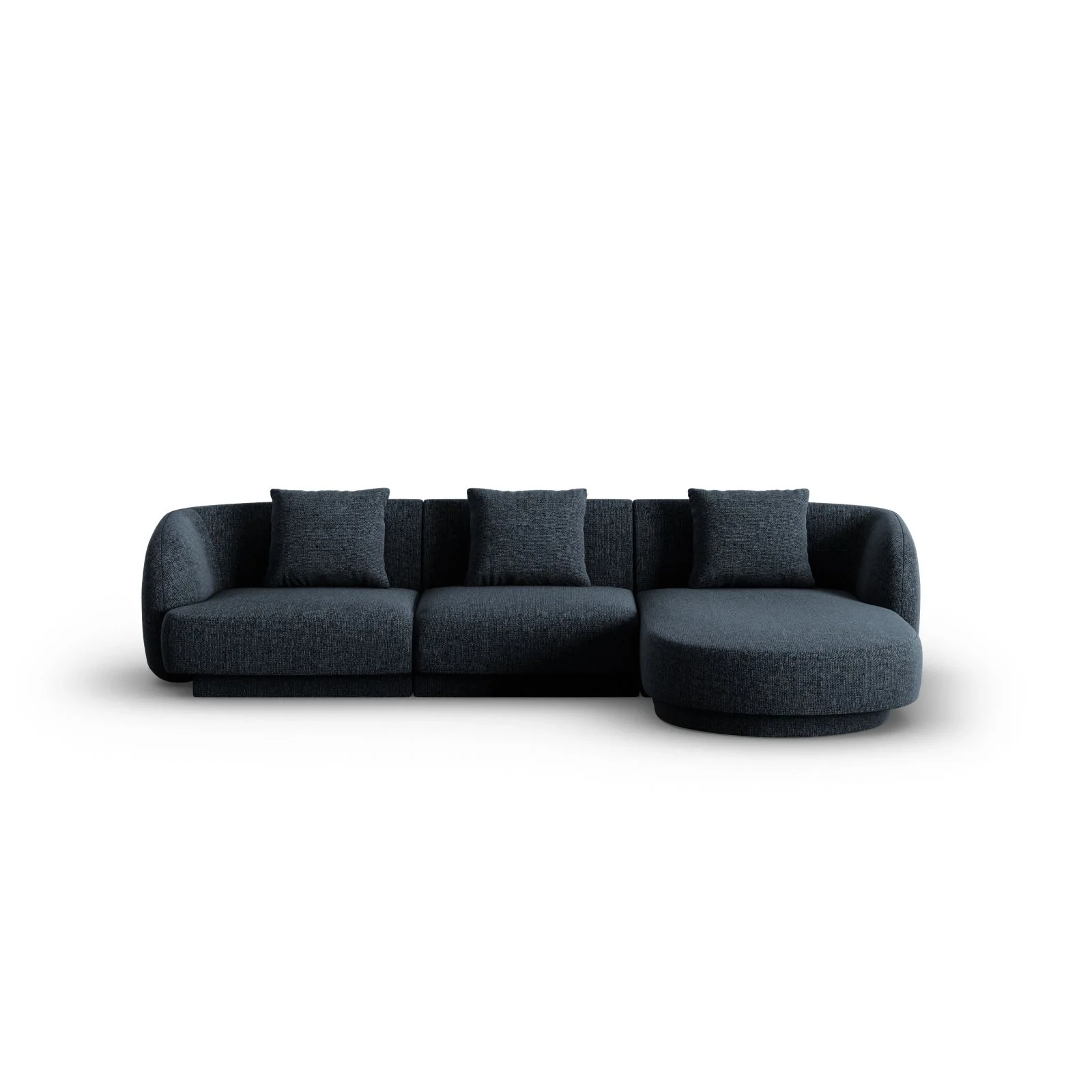 Tulum 4-Sitzer Ecksofa, Rechte Seite, aus Samt oder Chenille, 255x156x70 cm - Image 16
