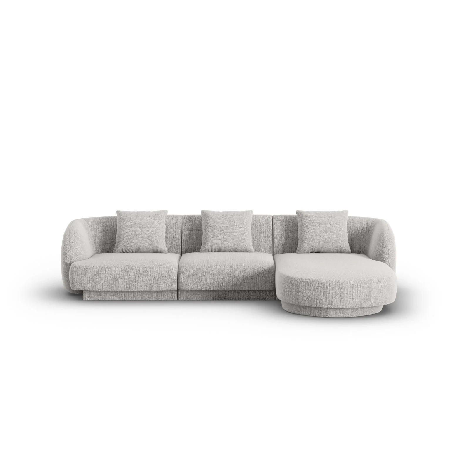 Tulum 4-Sitzer Ecksofa, Rechte Seite, aus Samt oder Chenille, 255x156x70 cm - Image 21