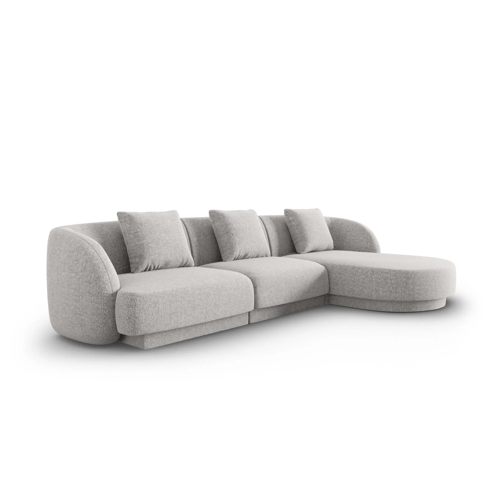Tulum 4-Sitzer Ecksofa, Rechte Seite, aus Samt oder Chenille, 255x156x70 cm - Image 23
