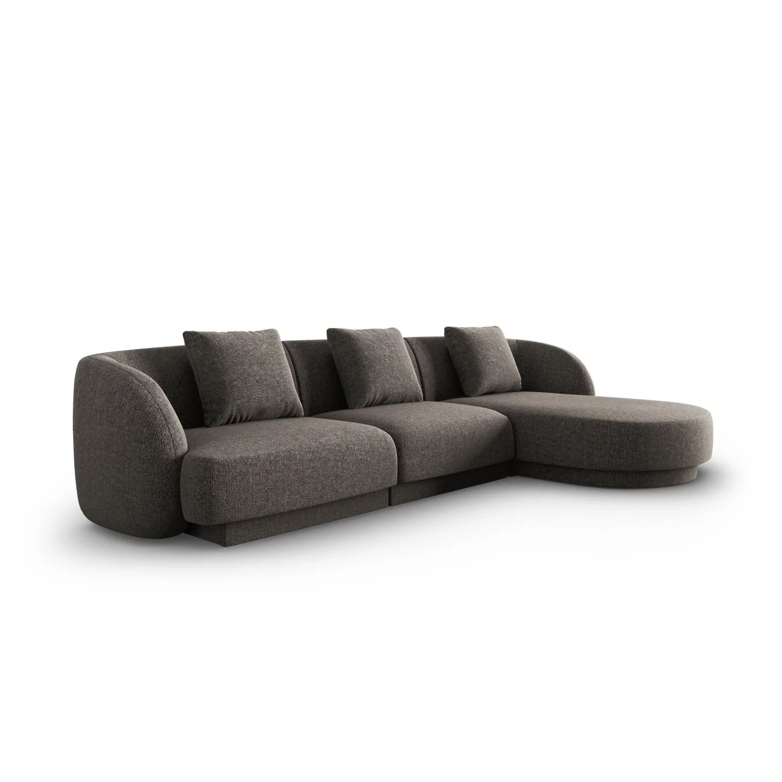 Tulum 4-Sitzer Ecksofa, Rechte Seite, aus Samt oder Chenille, 255x156x70 cm - Image 28