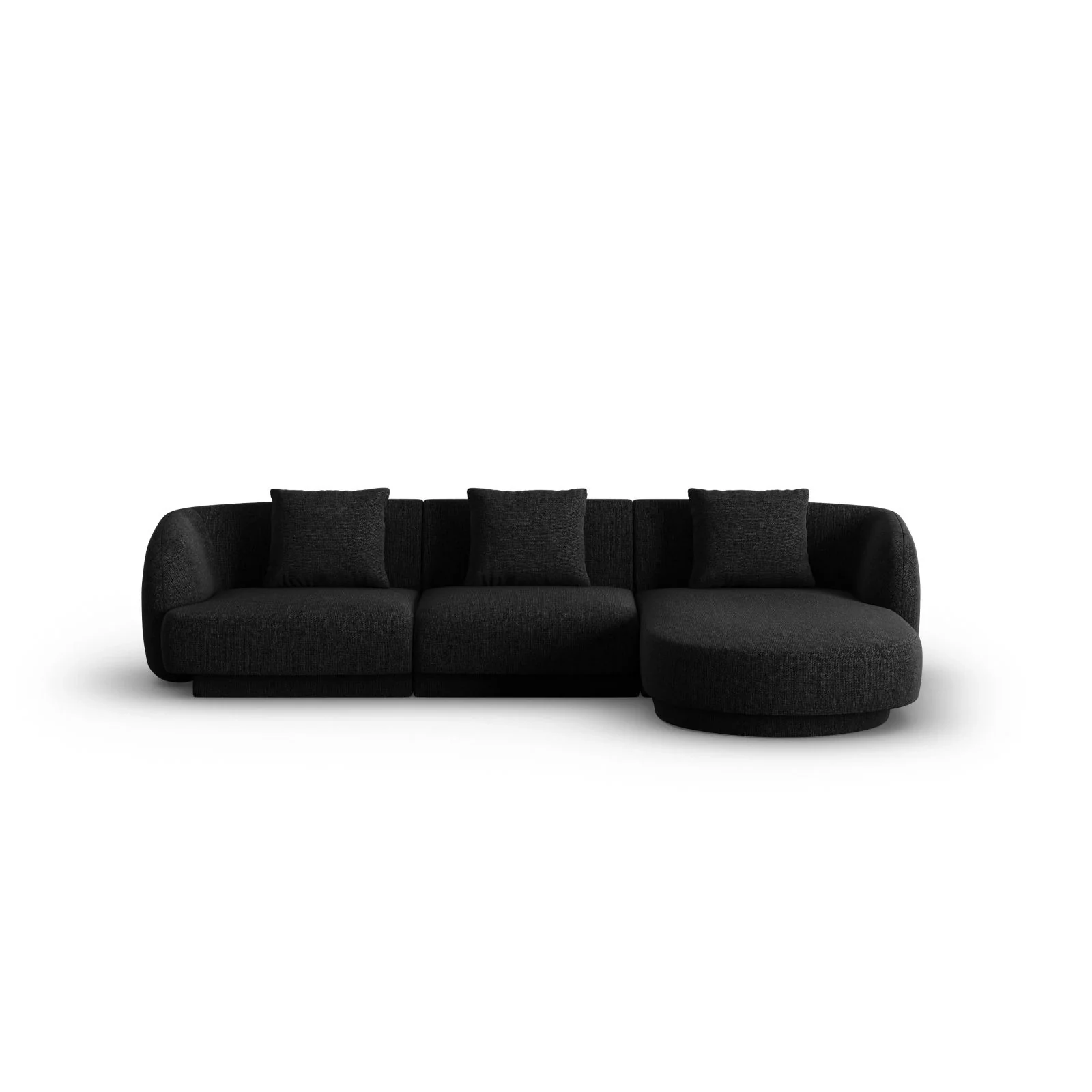 Tulum 4-Sitzer Ecksofa, Rechte Seite, aus Samt oder Chenille, 255x156x70 cm - Image 31