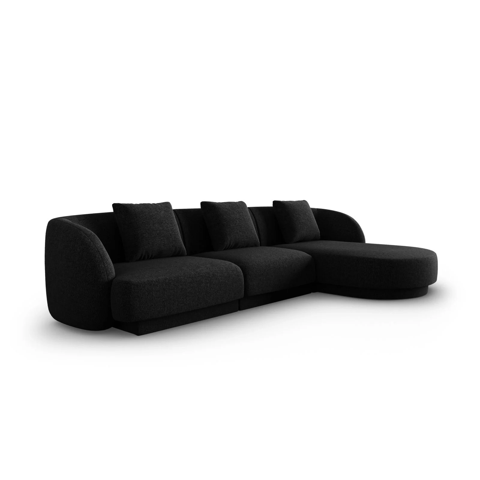 Tulum 4-Sitzer Ecksofa, Rechte Seite, aus Samt oder Chenille, 255x156x70 cm - Image 33