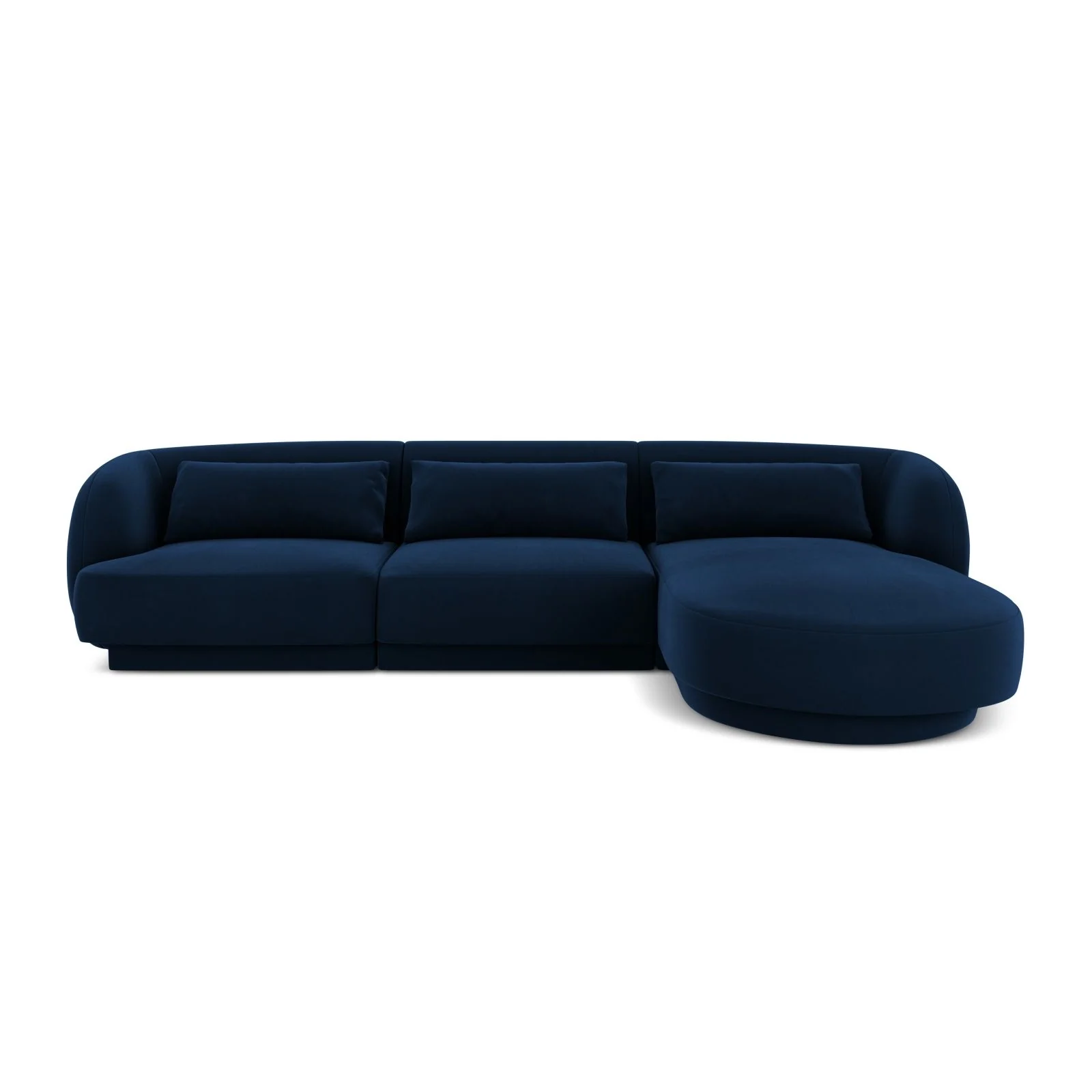 Tulum 4-Sitzer Ecksofa, Rechte Seite, aus Samt oder Chenille, 255x156x70 cm - Image 42