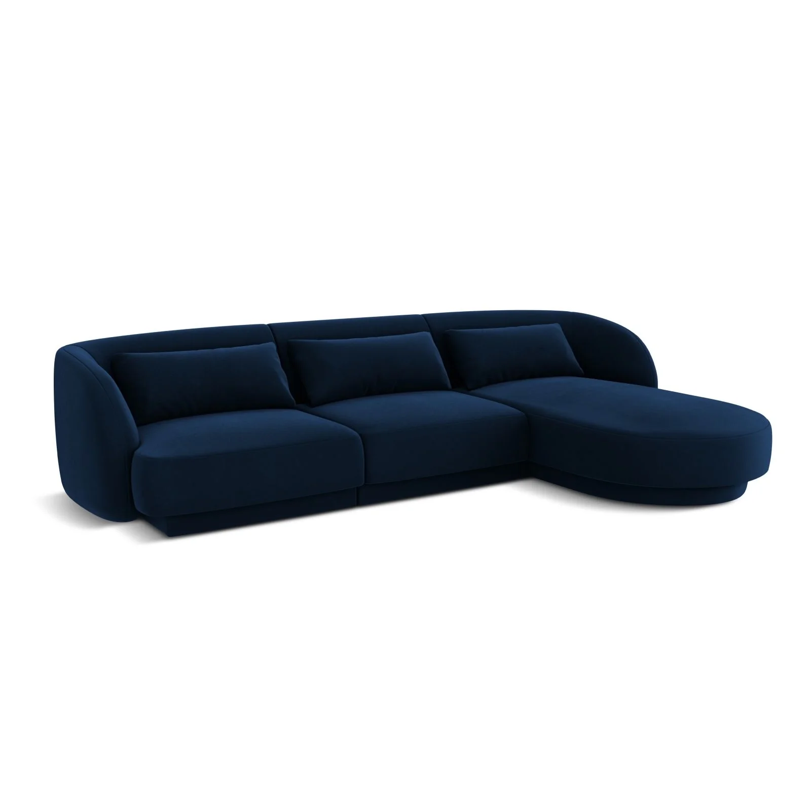 Tulum 4-Sitzer Ecksofa, Rechte Seite, aus Samt oder Chenille, 255x156x70 cm - Image 45