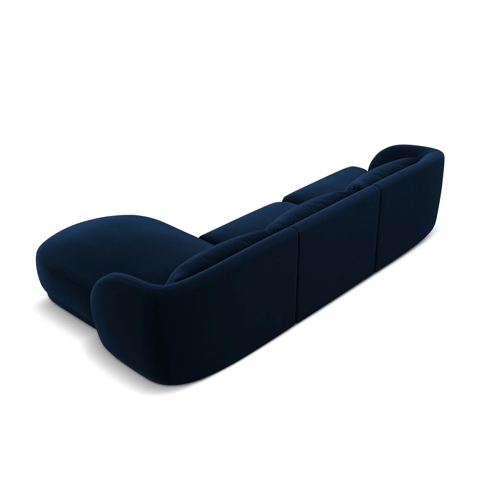 Tulum 4-Sitzer Ecksofa, Rechte Seite, aus Samt oder Chenille, 255x156x70 cm - Image 46