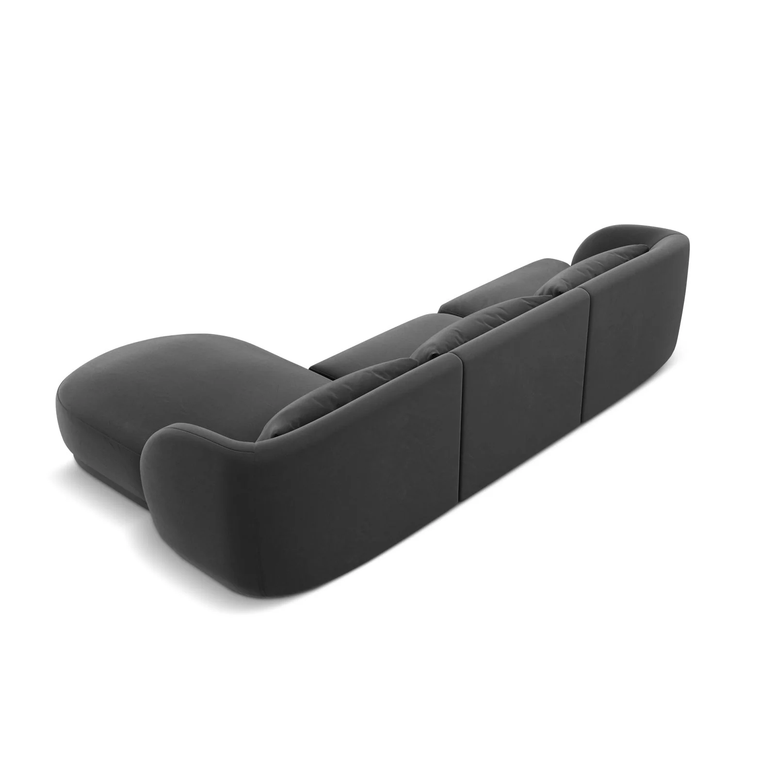 Tulum 4-Sitzer Ecksofa, Rechte Seite, aus Samt oder Chenille, 255x156x70 cm - Image 58