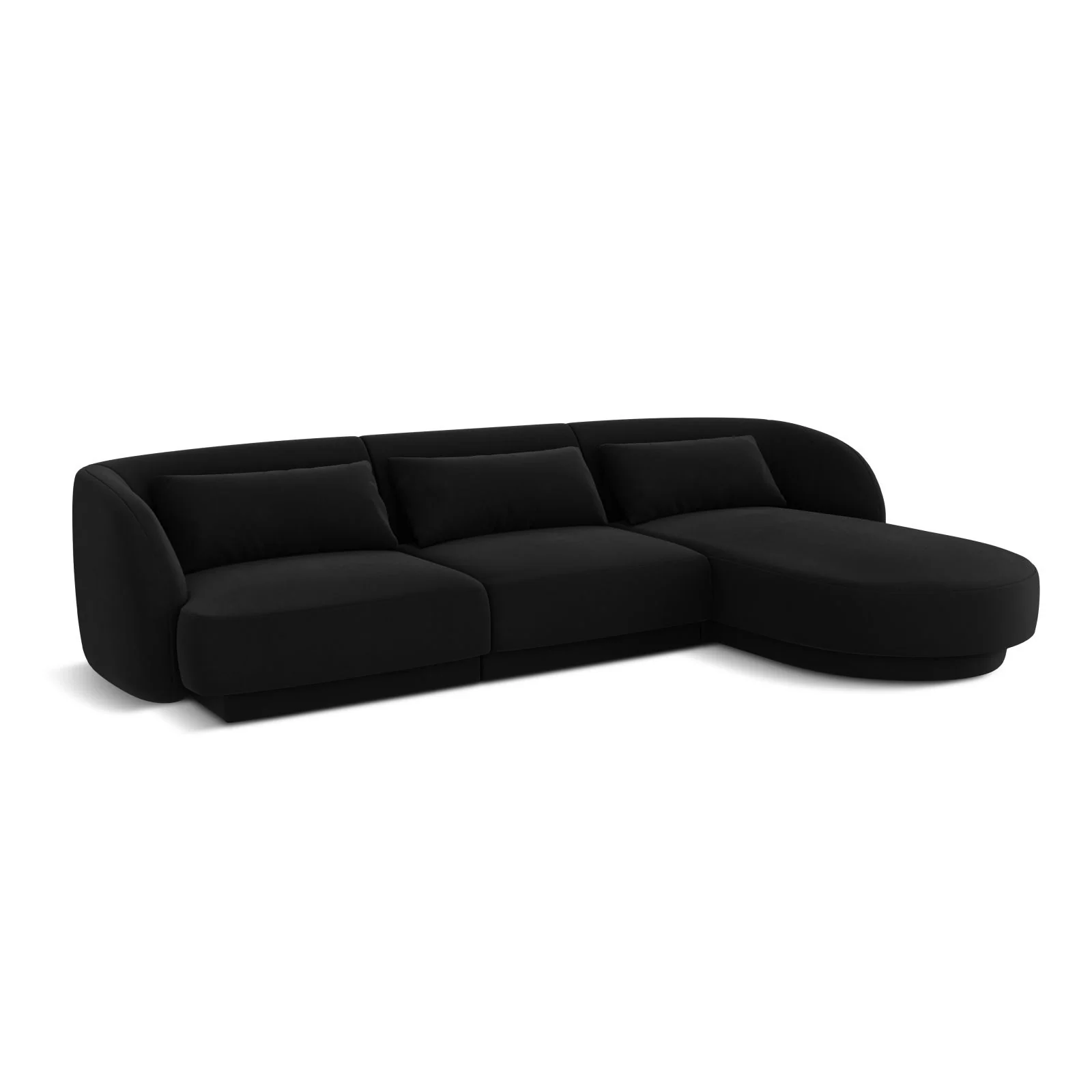 Tulum 4-Sitzer Ecksofa, Rechte Seite, aus Samt oder Chenille, 255x156x70 cm - Image 63
