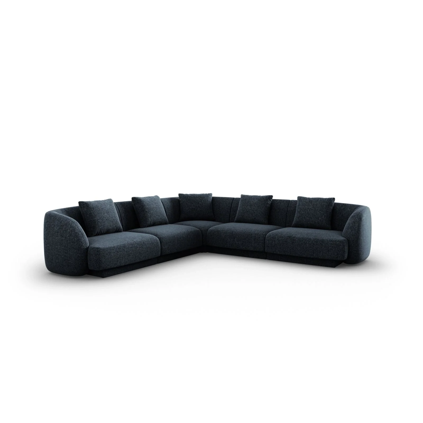 Tulum 5-Sitzer Ecksofa, Symmetrisch, aus Samt oder Chenille, 255x255 cm - Image 16