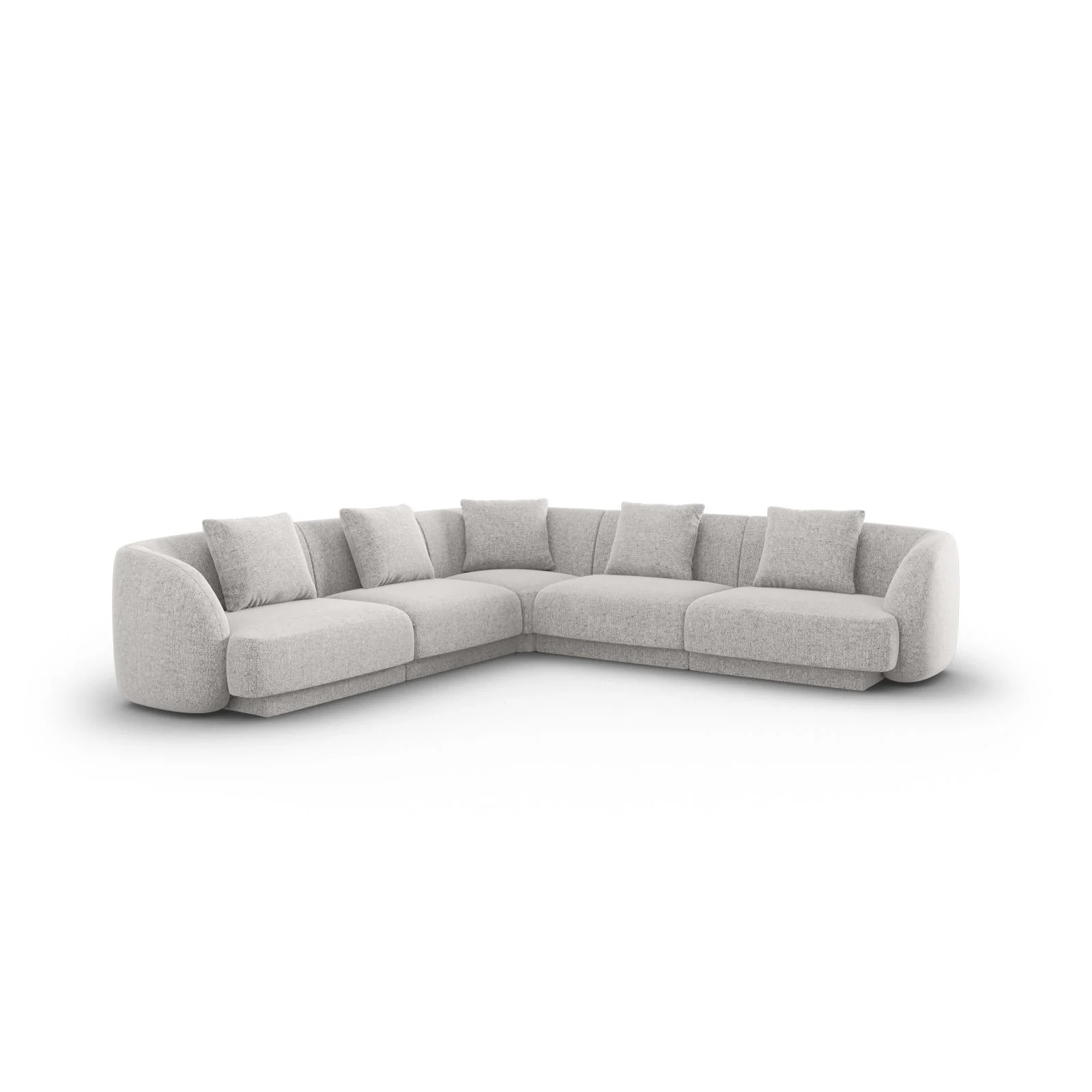 Tulum 5-Sitzer Ecksofa, Symmetrisch, aus Samt oder Chenille, 255x255 cm - Image 21