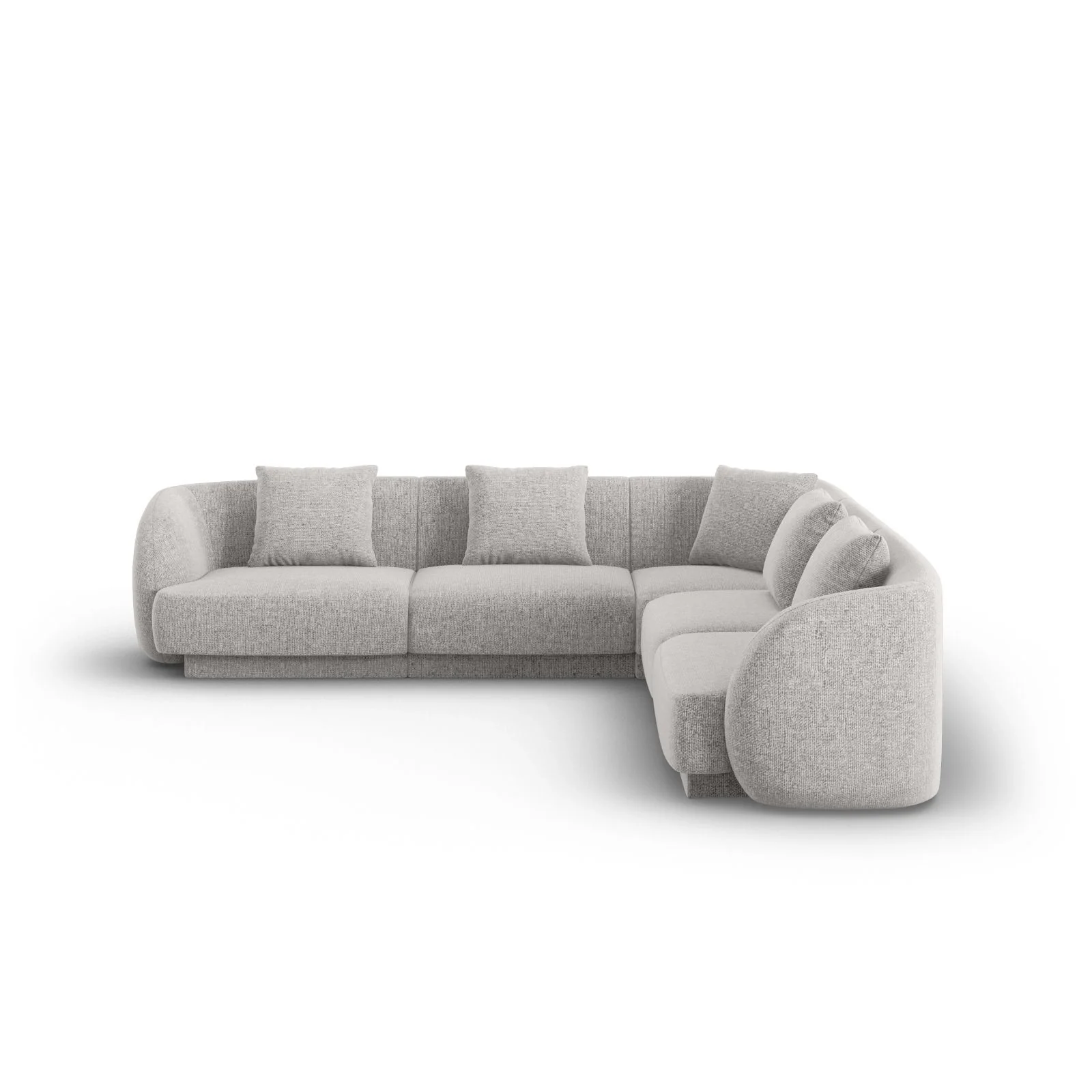 Tulum 5-Sitzer Ecksofa, Symmetrisch, aus Samt oder Chenille, 255x255 cm - Image 23