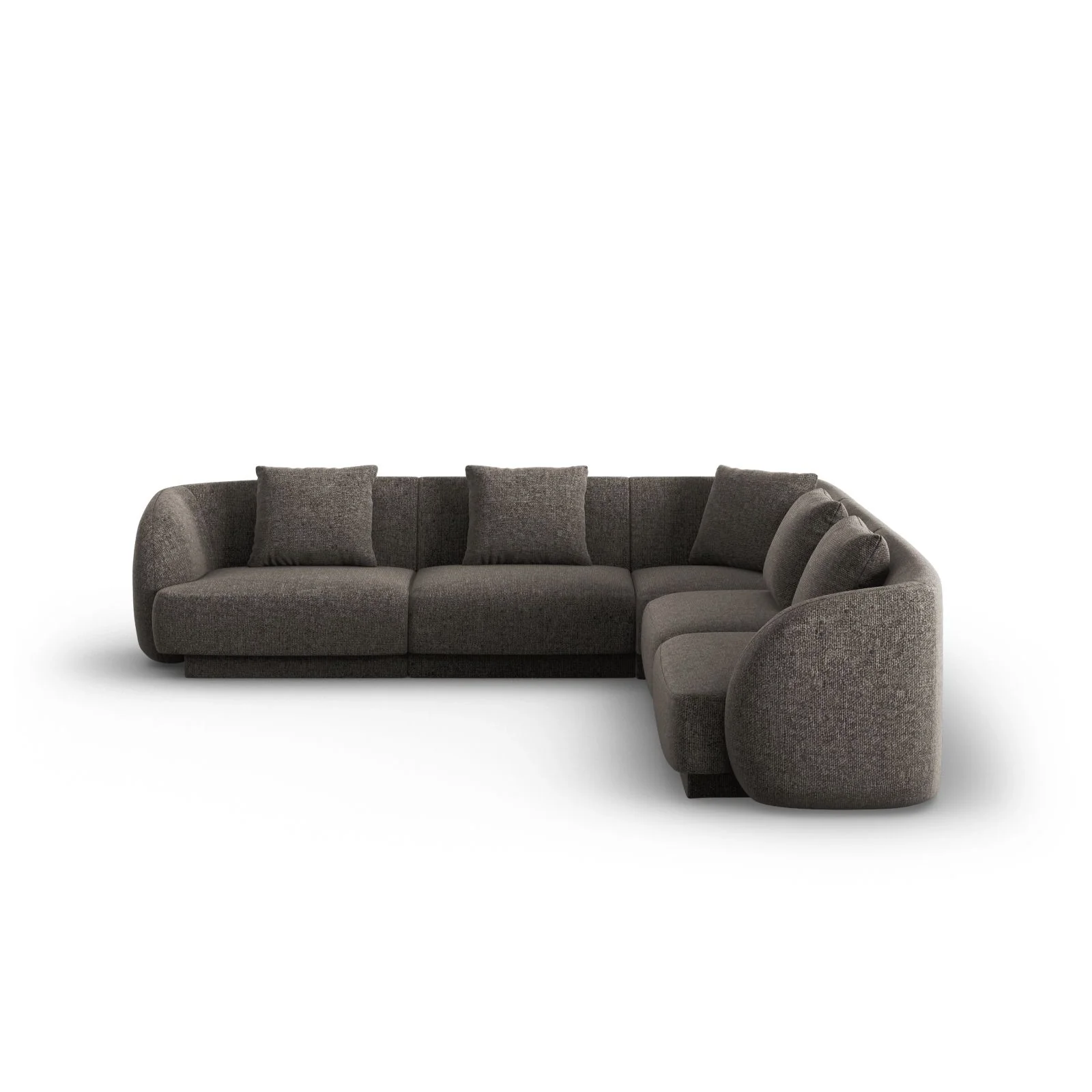 Tulum 5-Sitzer Ecksofa, Symmetrisch, aus Samt oder Chenille, 255x255 cm - Image 28
