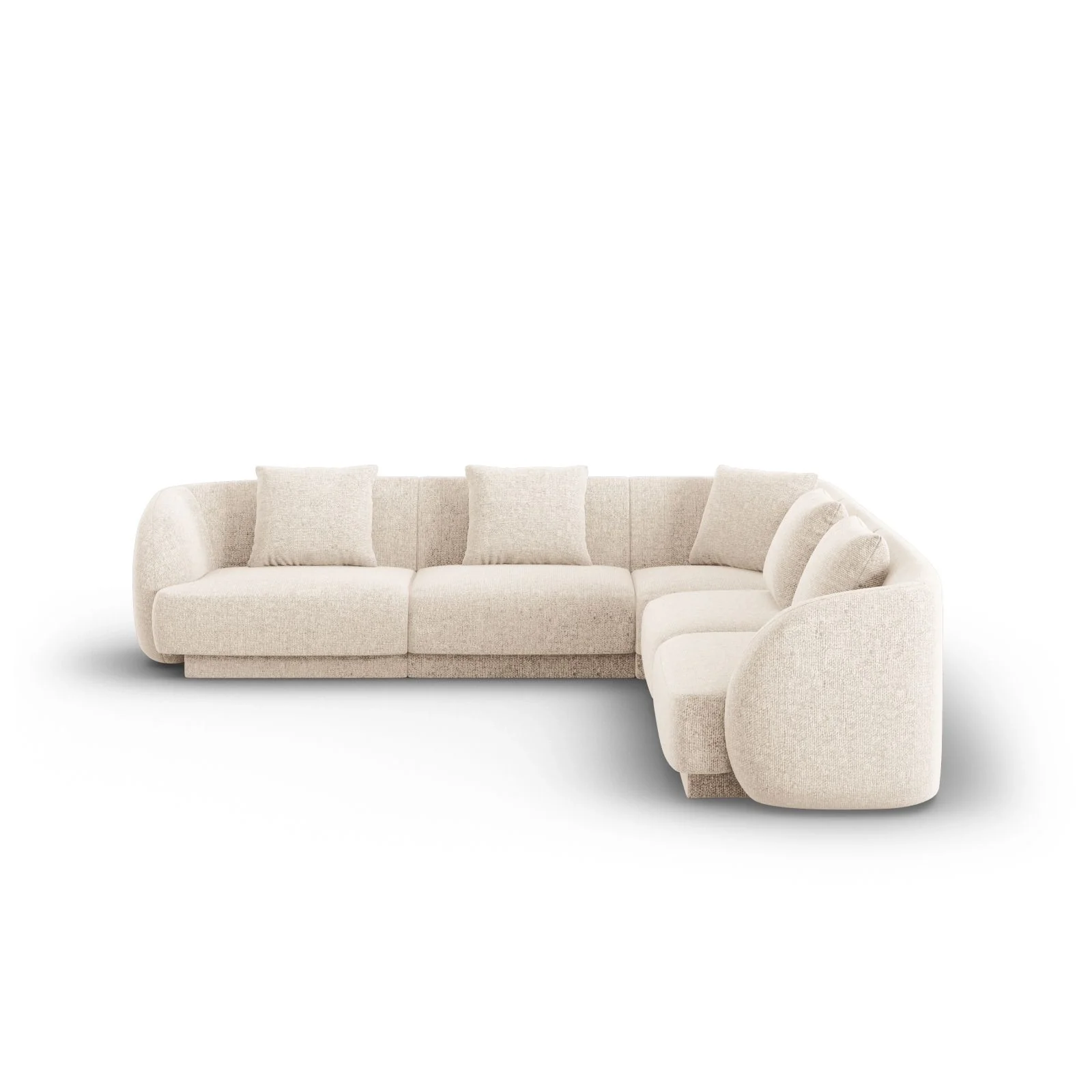 Tulum 5-Sitzer Ecksofa, Symmetrisch, aus Samt oder Chenille, 255x255 cm - Image 3
