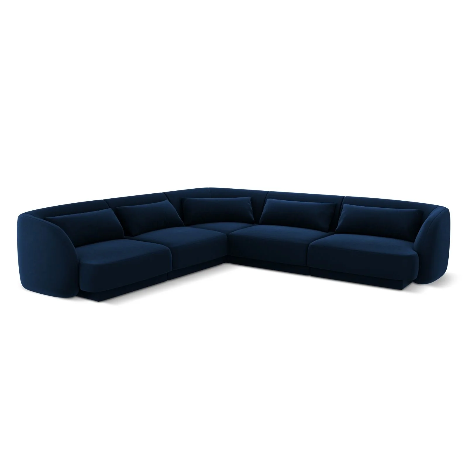 Tulum 5-Sitzer Ecksofa, Symmetrisch, aus Samt oder Chenille, 255x255 cm - Image 41