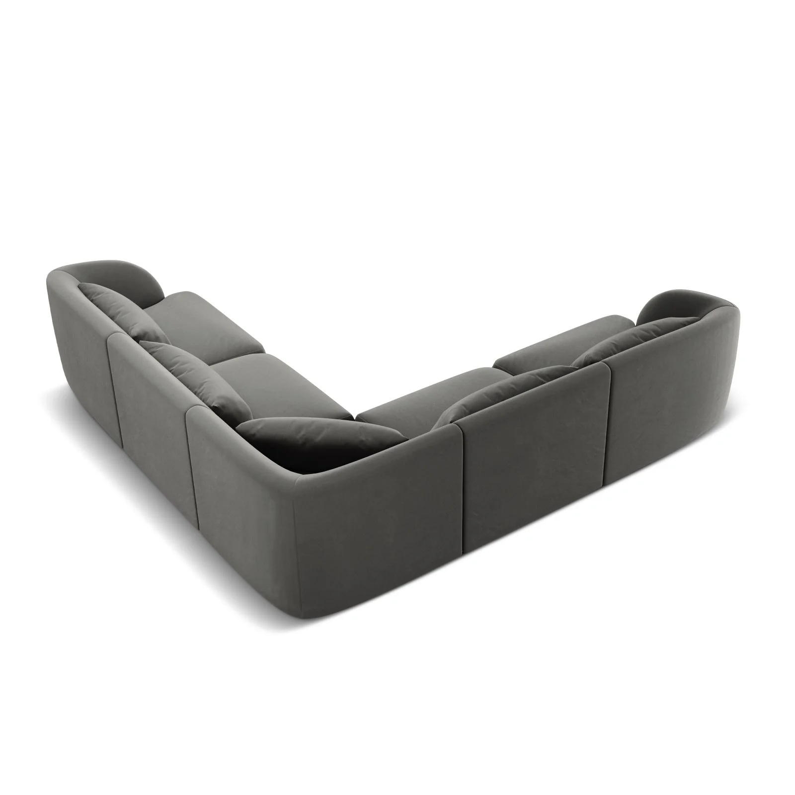 Tulum 5-Sitzer Ecksofa, Symmetrisch, aus Samt oder Chenille, 255x255 cm - Image 49