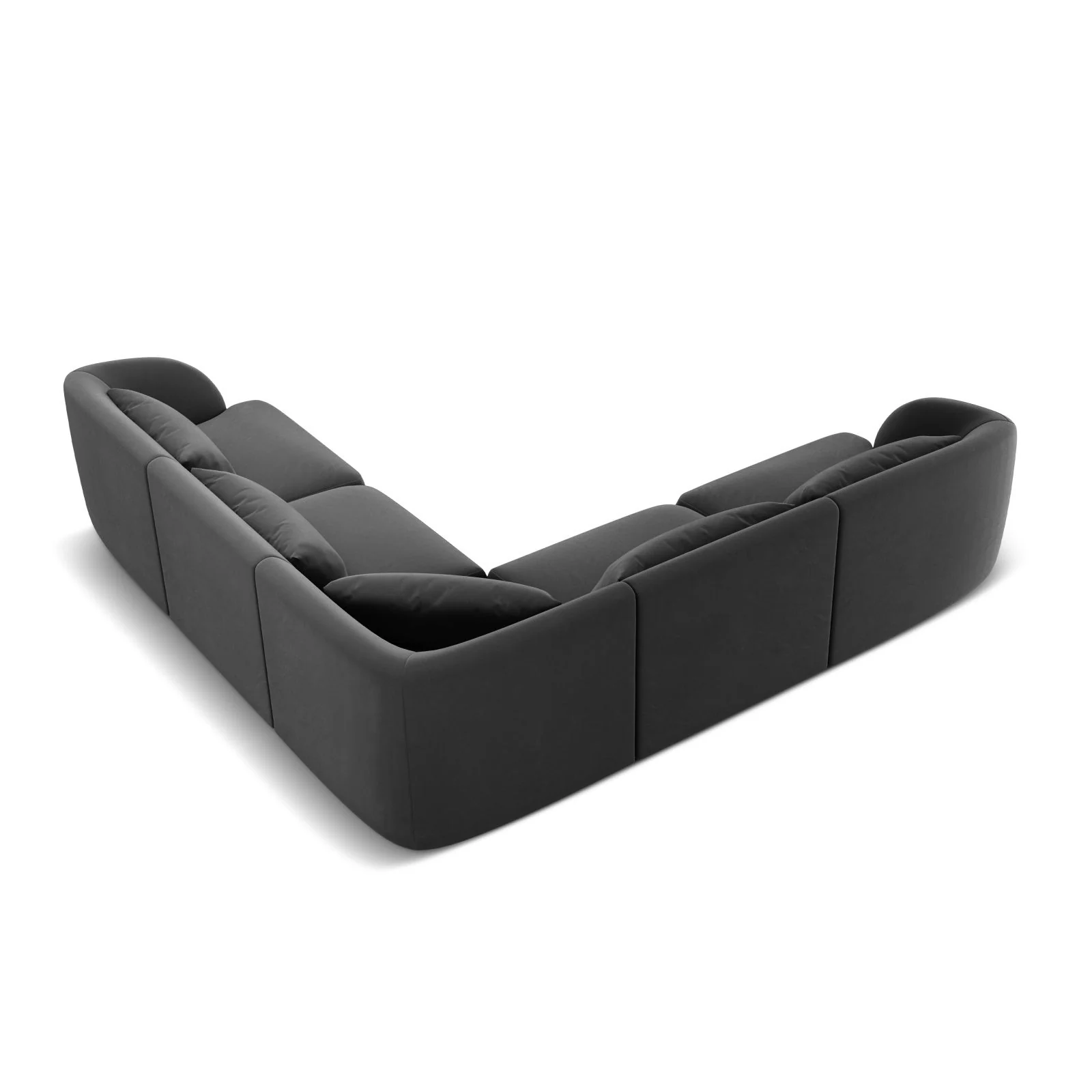 Tulum 5-Sitzer Ecksofa, Symmetrisch, aus Samt oder Chenille, 255x255 cm - Image 54