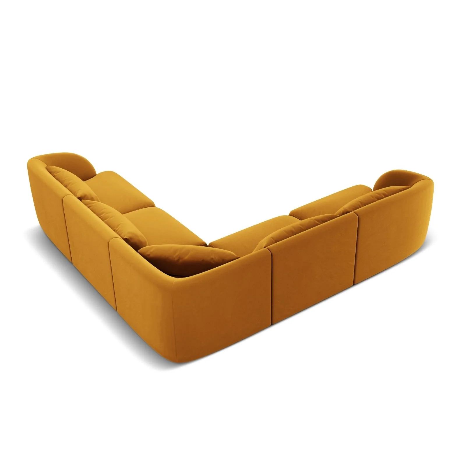 Tulum 5-Sitzer Ecksofa, Symmetrisch, aus Samt oder Chenille, 255x255 cm - Image 69