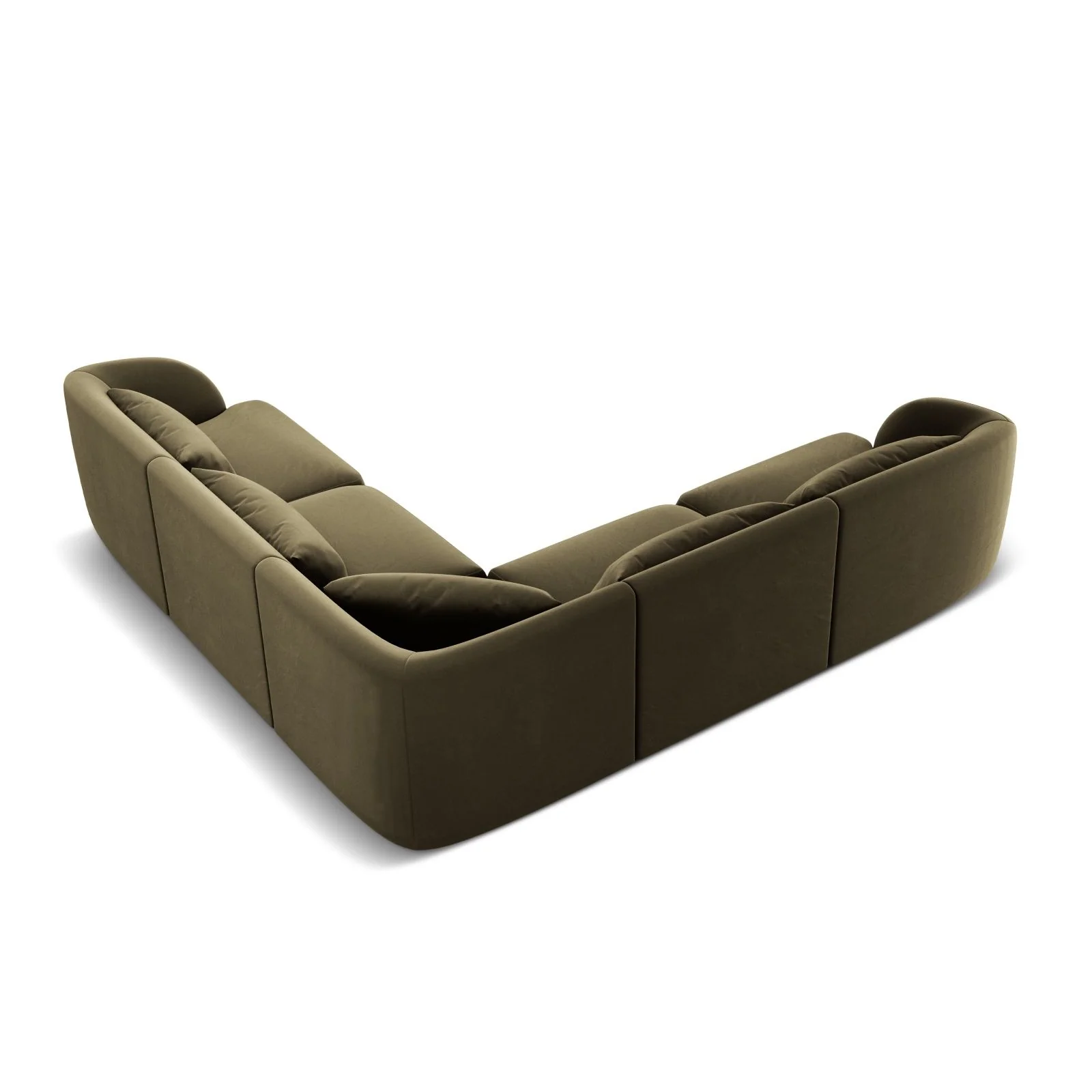 Tulum 5-Sitzer Ecksofa, Symmetrisch, aus Samt oder Chenille, 255x255 cm - Image 74