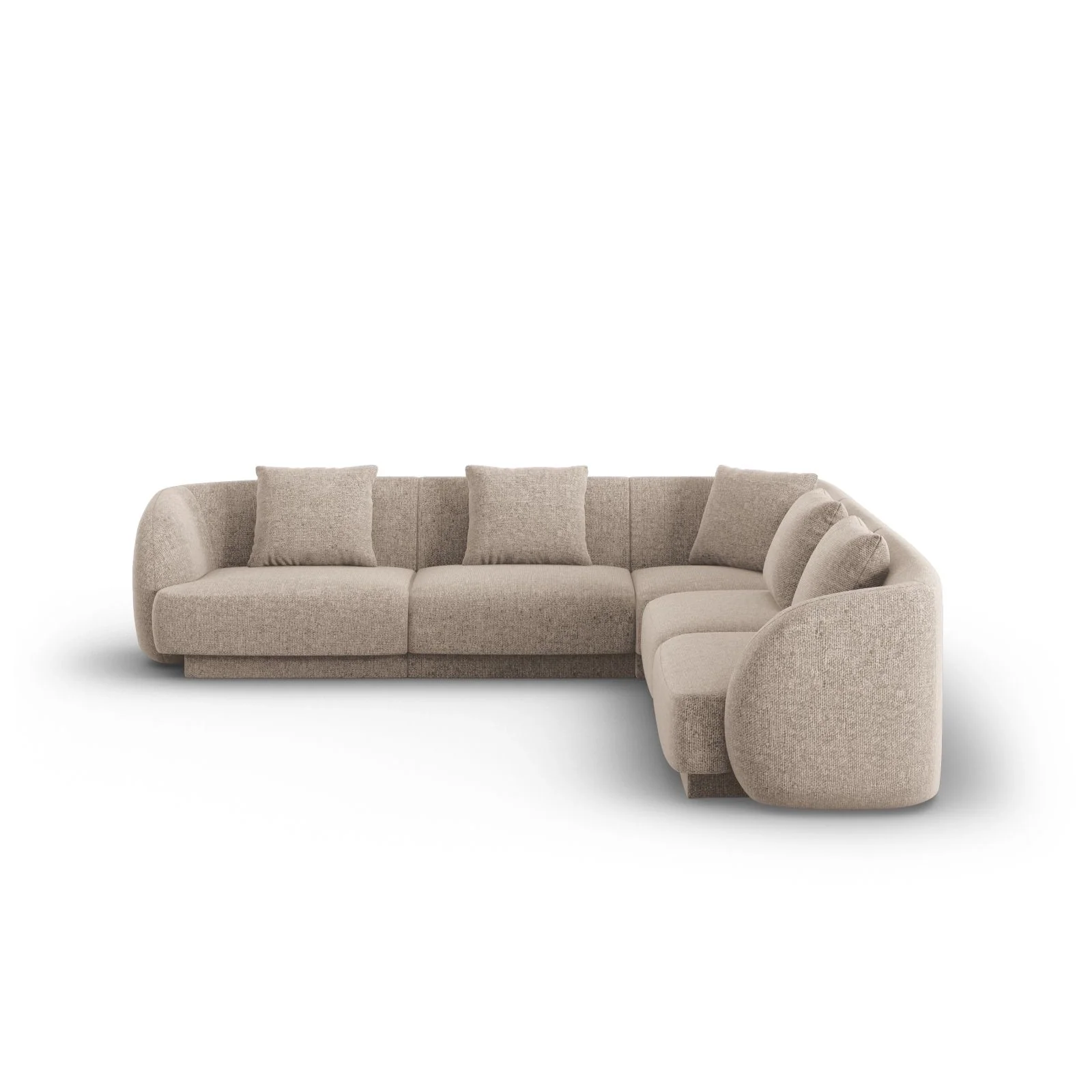 Tulum 5-Sitzer Ecksofa, Symmetrisch, aus Samt oder Chenille, 255x255 cm - Image 8