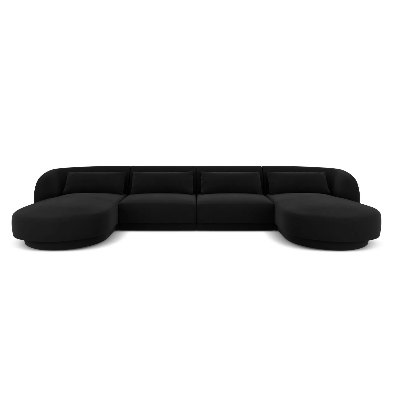 Tulum 5-Sitzer Panorama Sofa aus Samt oder Chenille, 330x156x70 cm - Image 56