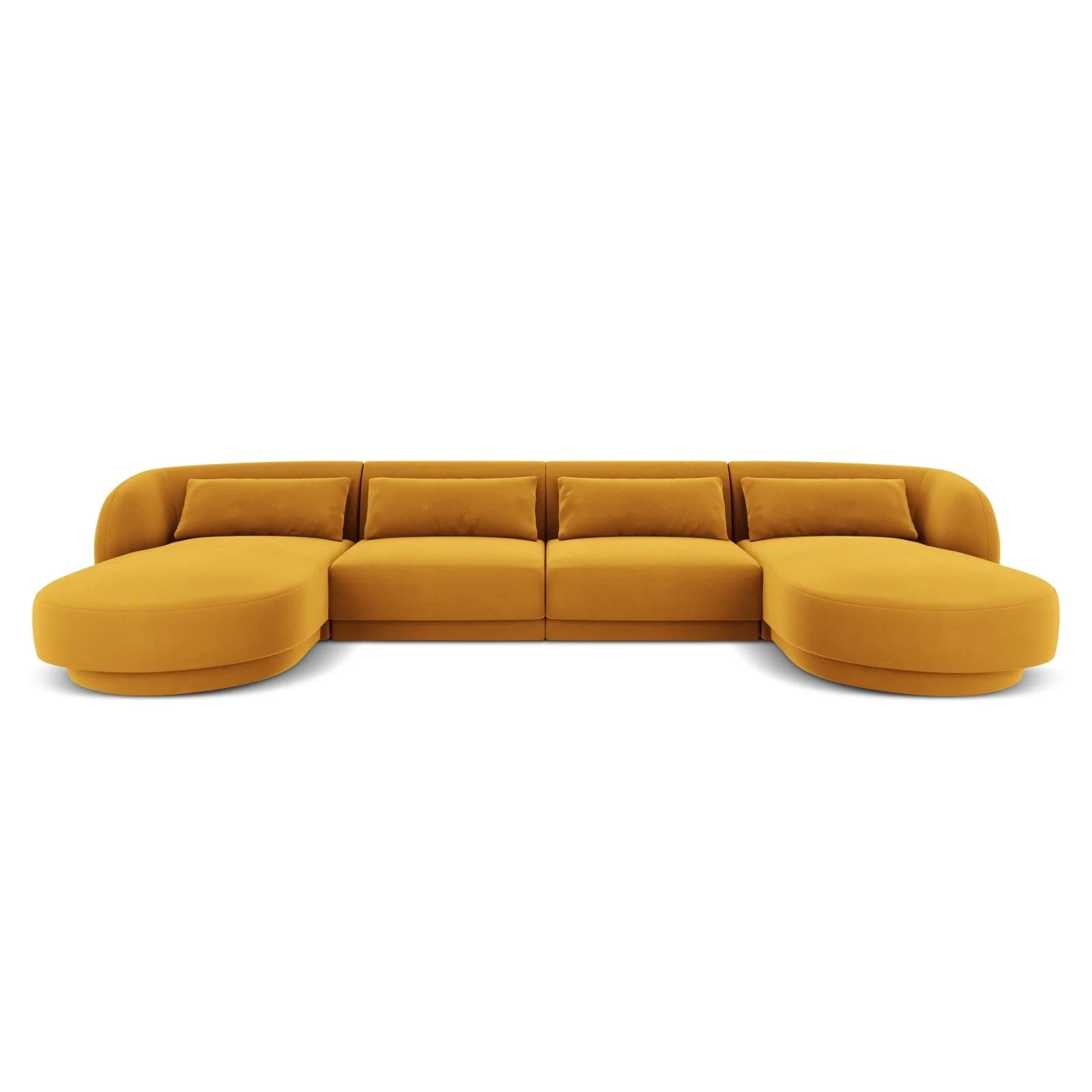 Tulum 5-Sitzer Panorama Sofa aus Samt oder Chenille, 330x156x70 cm - Image 66