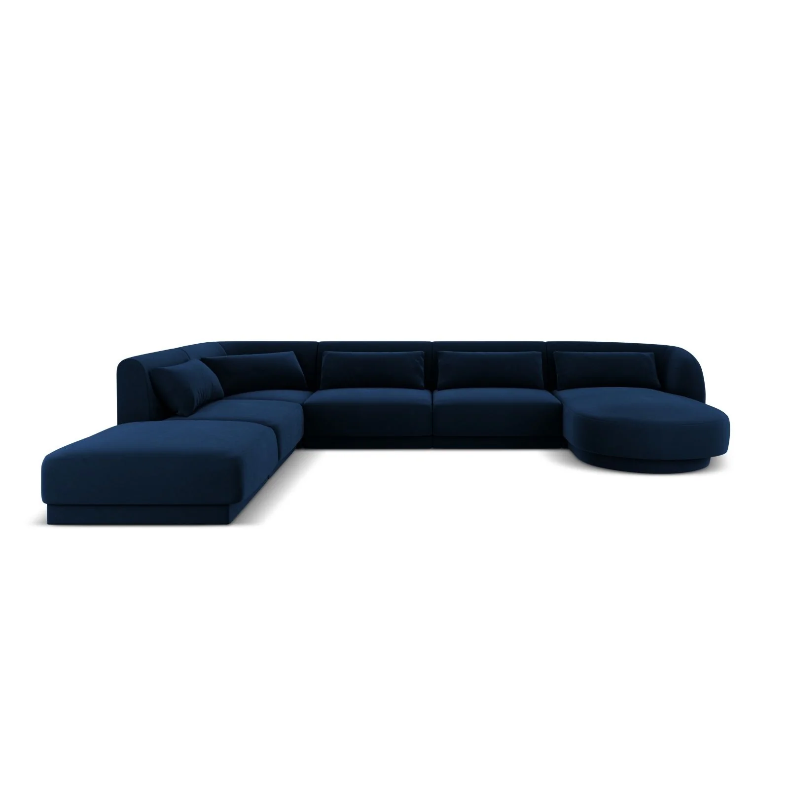 Tulum 6-Sitzer Panorama Ecksofa, Linke Seite, aus Samt oder Chenille, 330x255x70 cm - Image 41