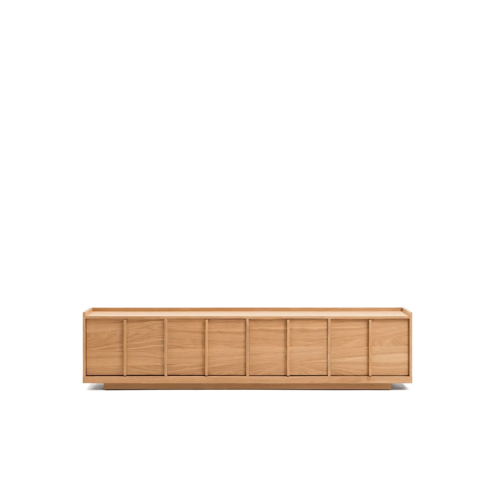 TV-Möbel Onix aus Eichenfurnier mit Naturton-Finish 200 x 45 cm FSC Mix Credit