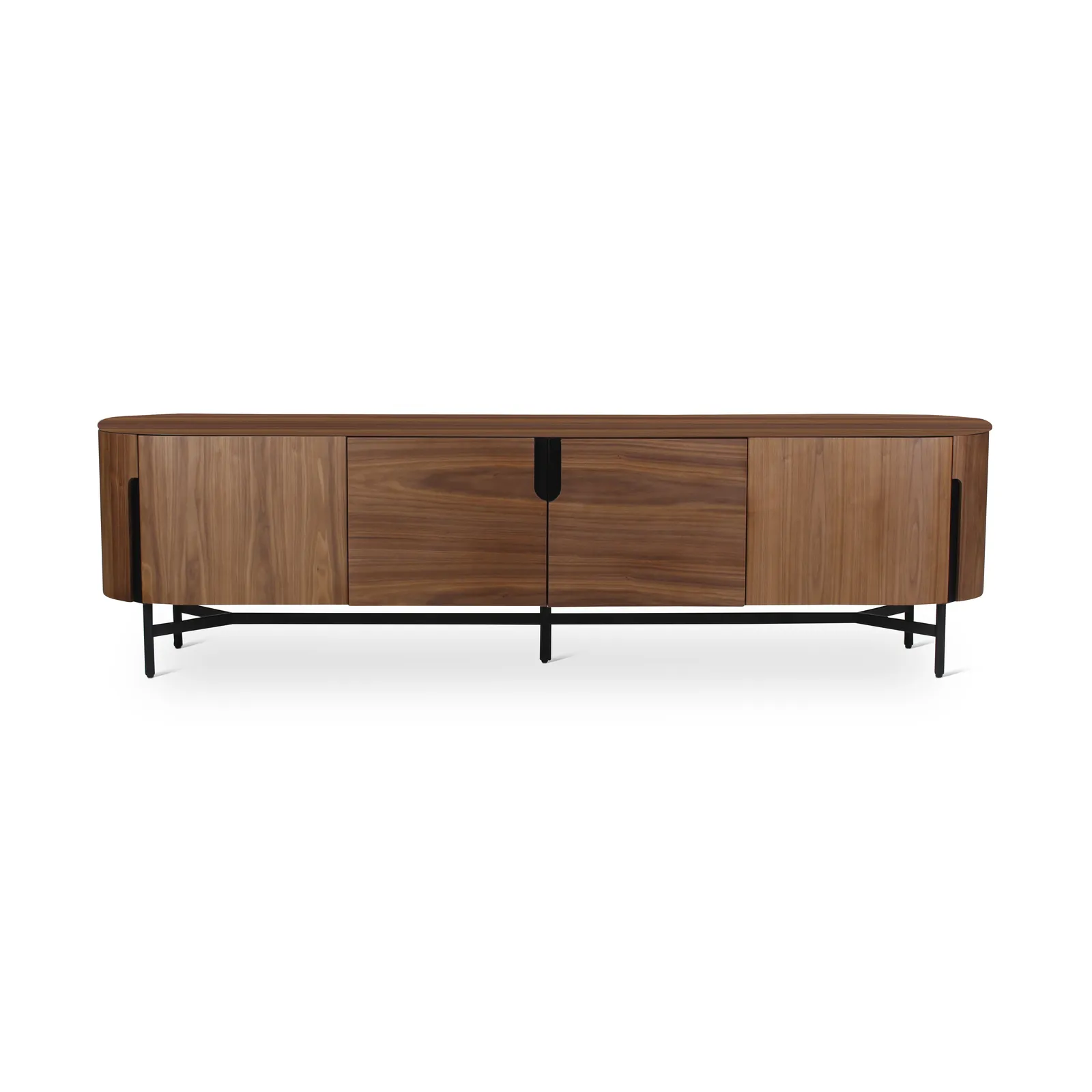TV-Schrank AMANDINE aus Walnuss, 220×50×60 cm