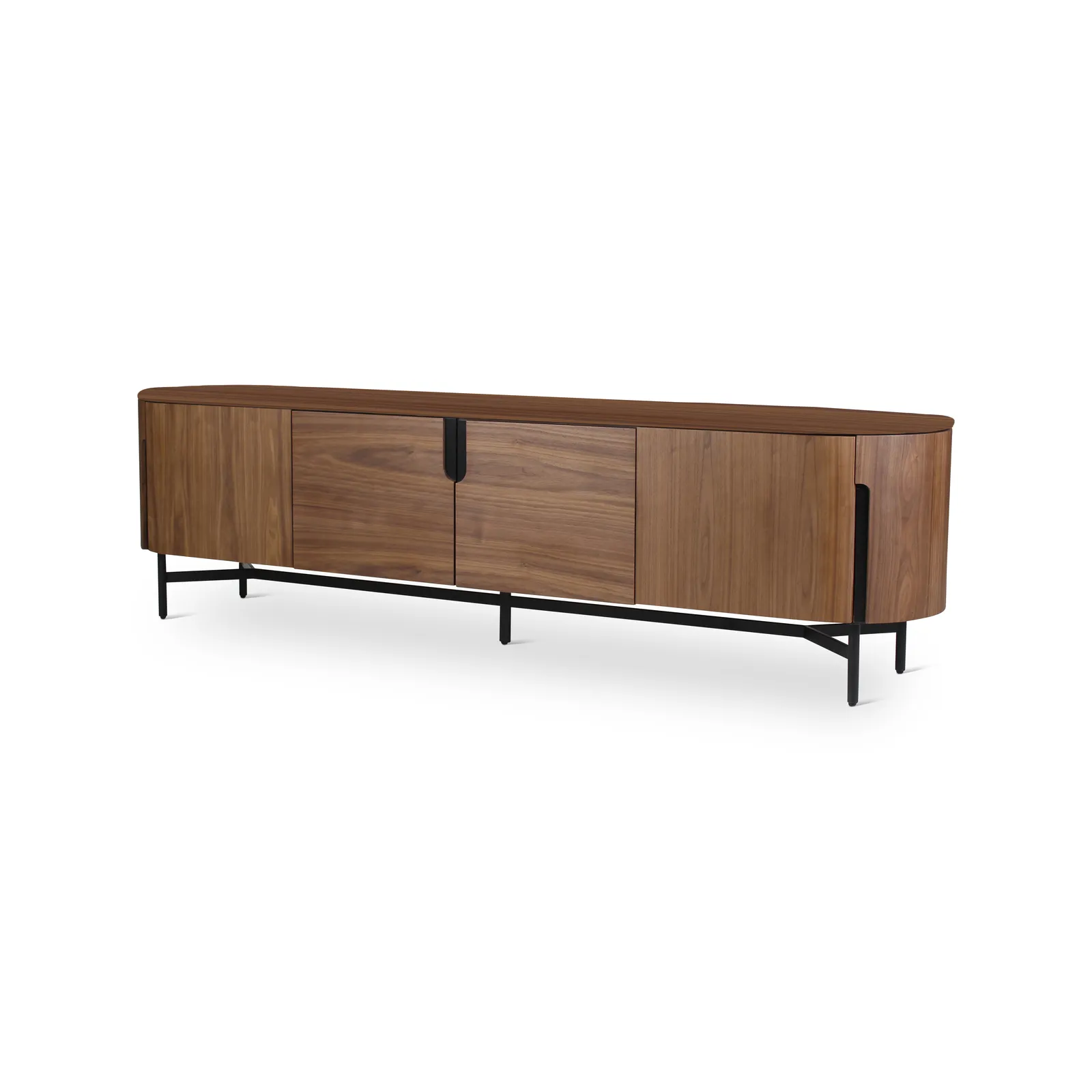 TV-Schrank AMANDINE aus Walnuss, 220×50×60 cm - Image 3