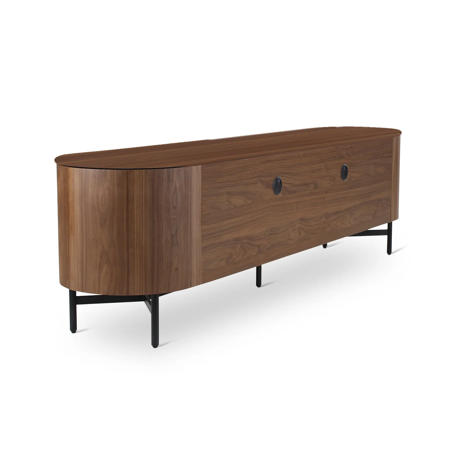 TV-Schrank AMANDINE aus Walnuss, 220×50×60 cm - Image 5