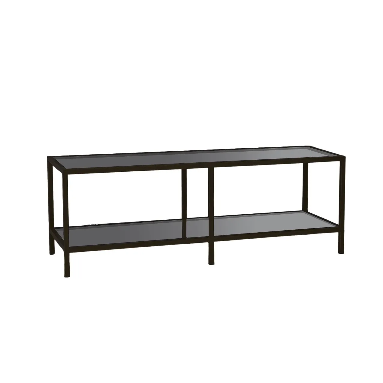 TV-Schrank Basic aus Metall und gehärtetem Glas, 130×40×45 cm - Image 18