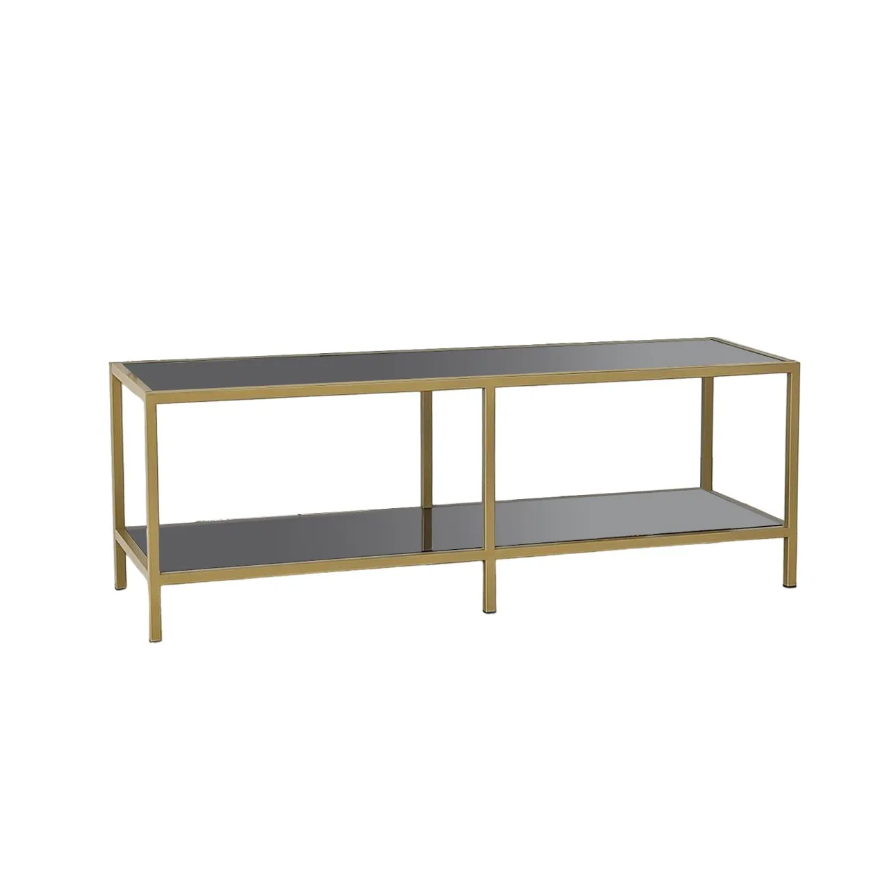 TV-Schrank Basic aus Metall und gehärtetem Glas, 130×40×45 cm - Image 23