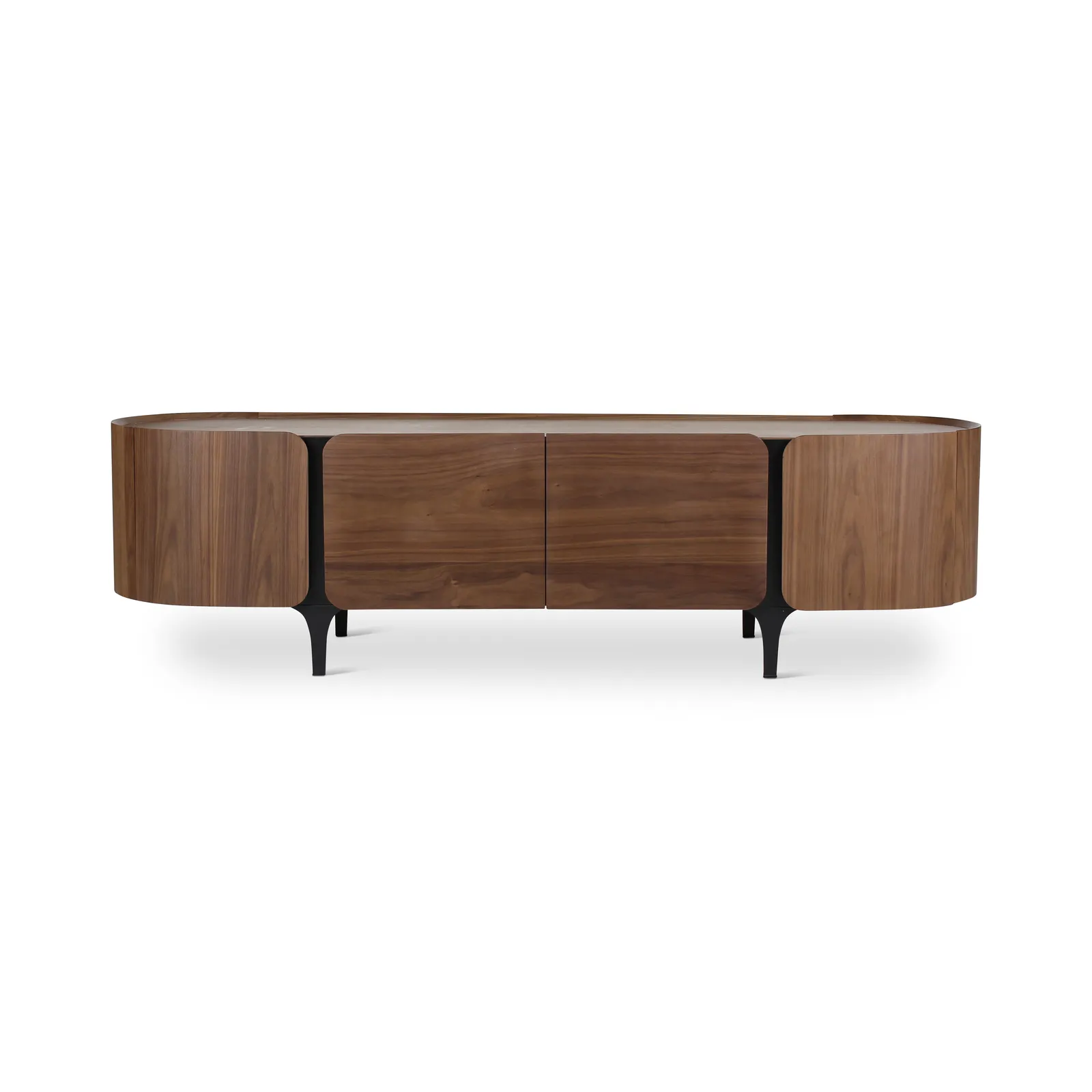 TV-Schrank ESMAY aus Walnuss, 200×50×55 cm