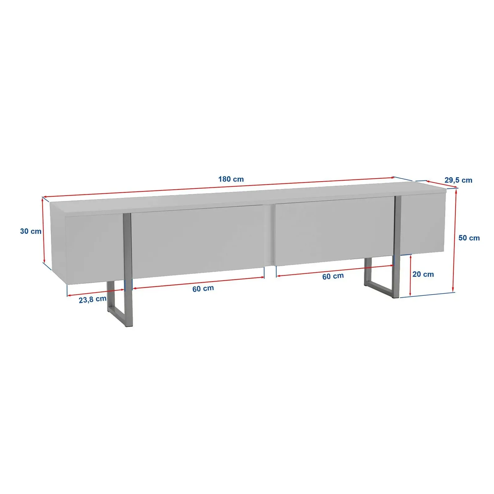 TV-Schrank Serenity aus melaminbeschichteten Holz, 180×29,5×50 cm - Image 39