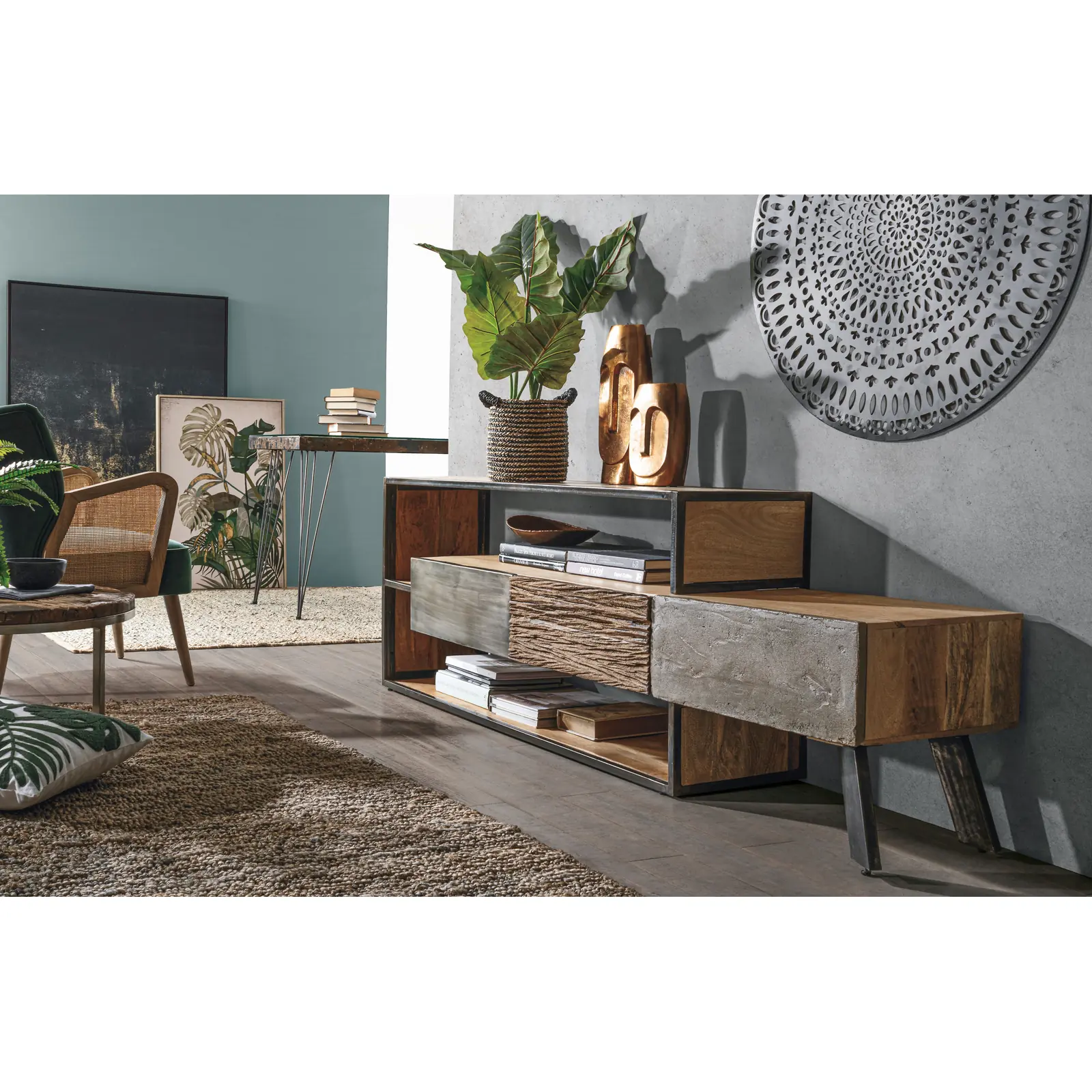 TV Sideboard Manchester mit 3 Schubladen - Image 3