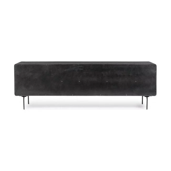 TV Sideboard mit 2 Türen und 3 Schubladen Widald Schwarz - Image 4