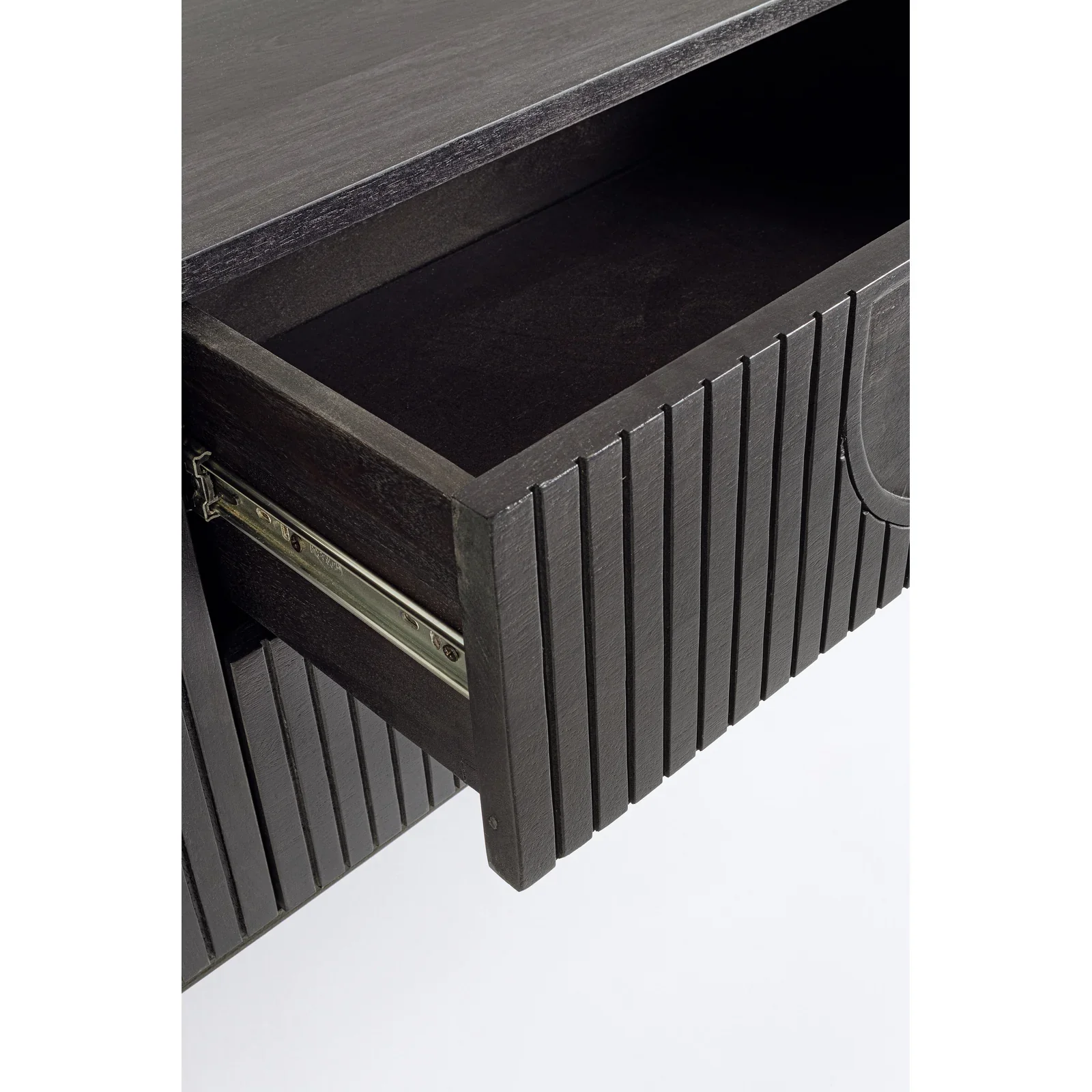 TV Sideboard mit 3 Türen und 2 Schubladen Orissa Schwarz - Image 3