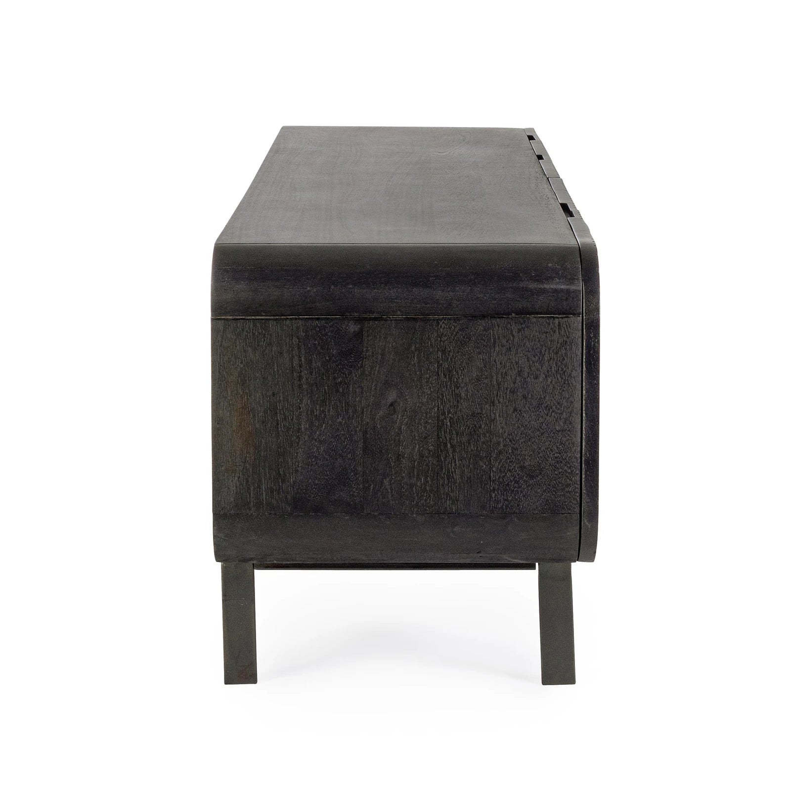 TV Sideboard mit 3 Türen und 2 Schubladen Orissa Schwarz - Image 9