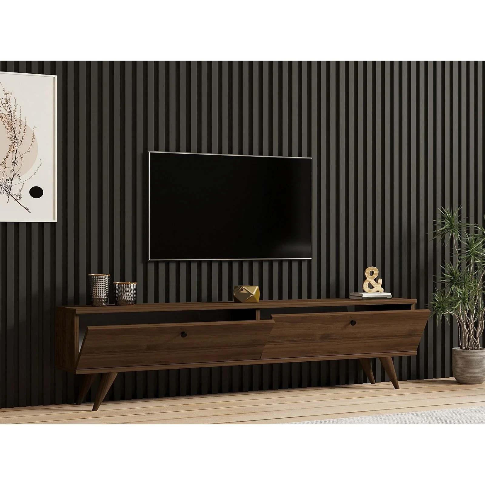 TV-Sideboard Paris in verschiedenen Farben, 160x25x35 cm - Image 21