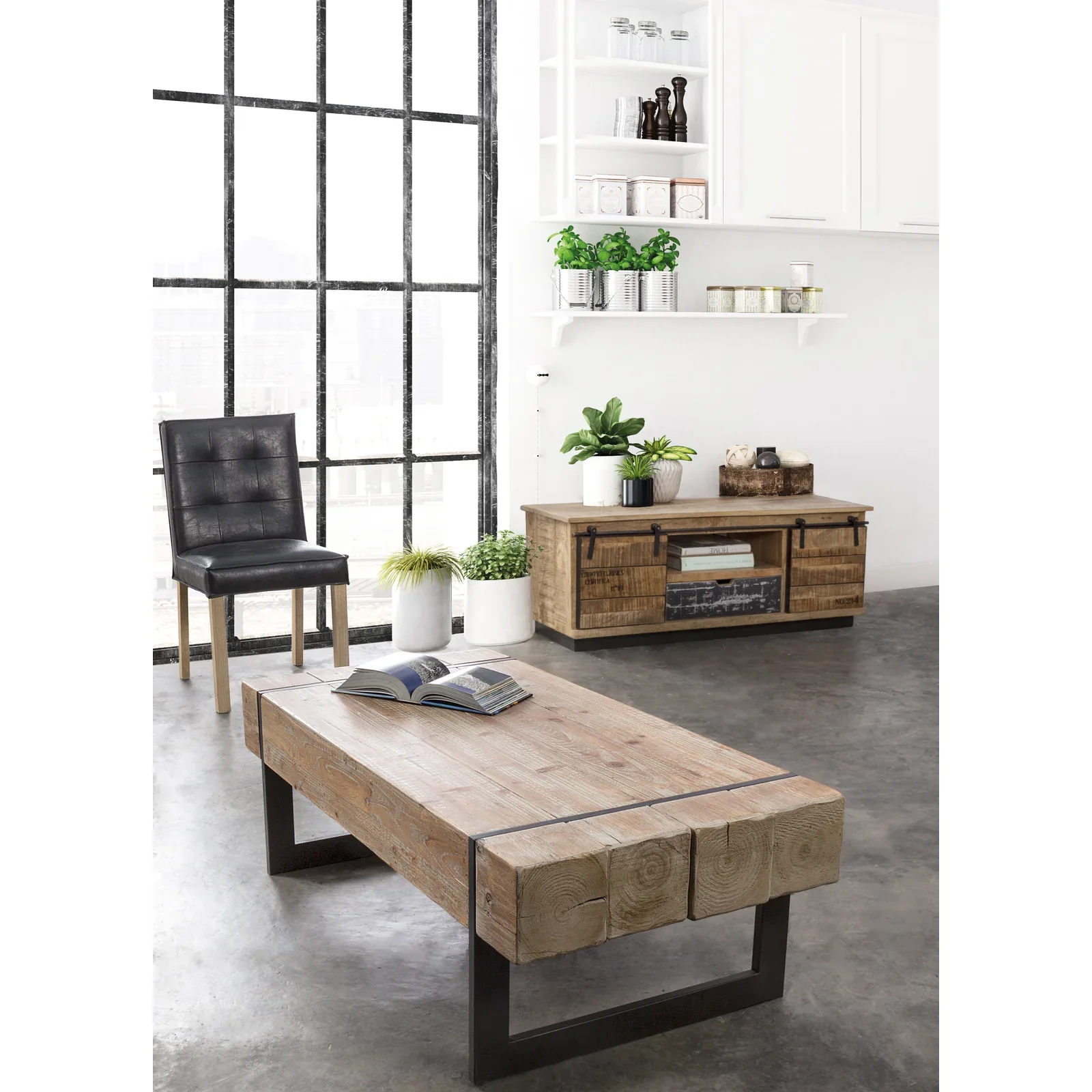 TV Sideboard Tudor mit 2 Türen und 1 Schublade - Image 4
