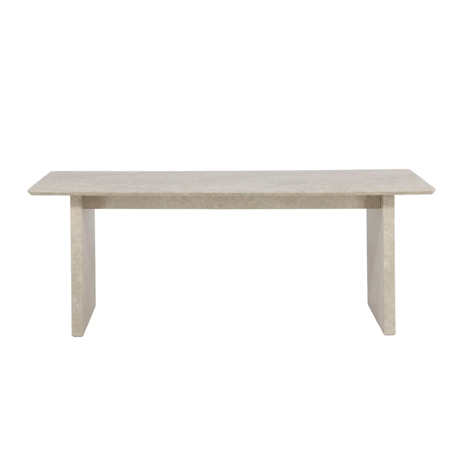 Vail Esstisch Beige Marmoroptik 100x200 cm