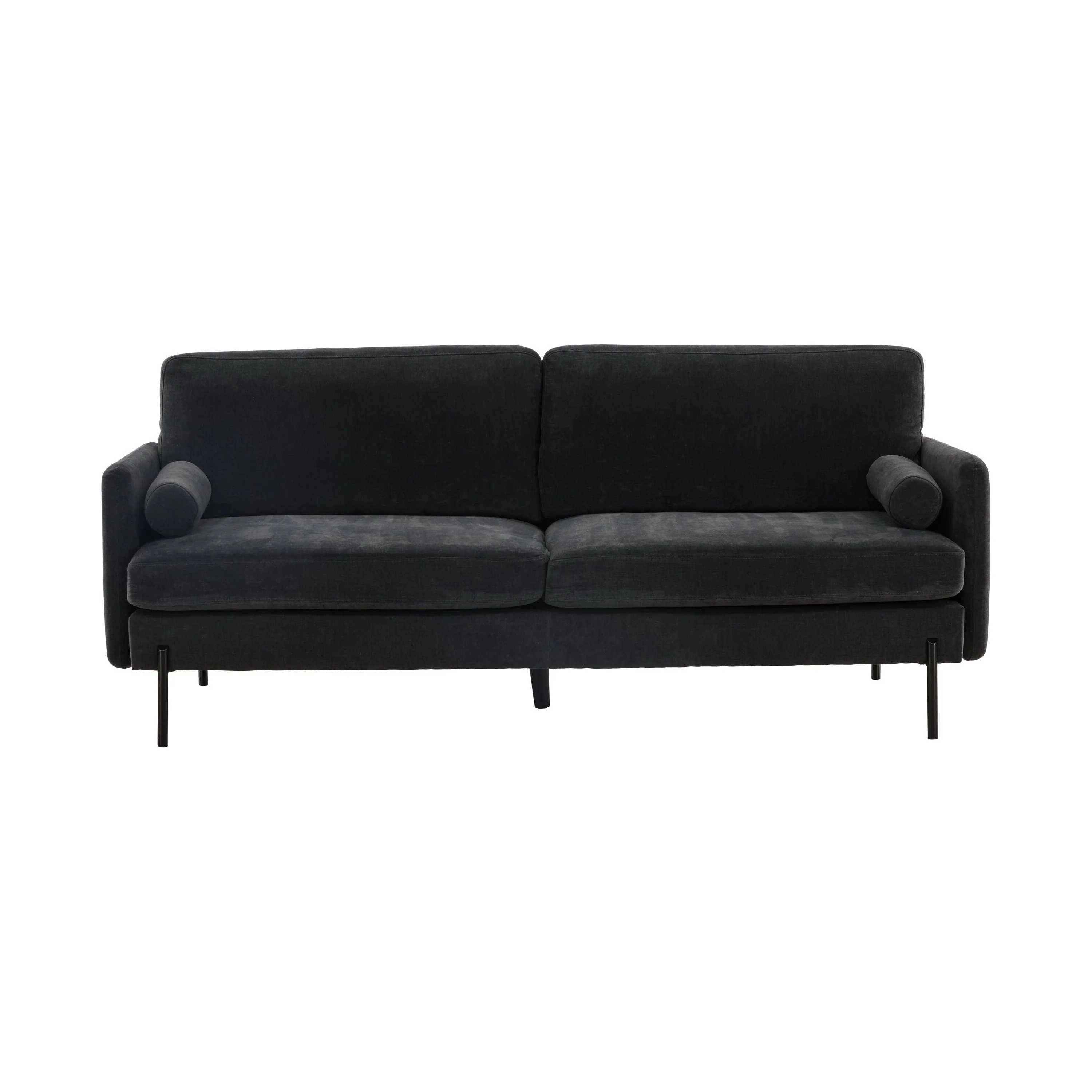 Antibes 3-Sitzer Sofa - Dunkelgrauer Veloursstoff